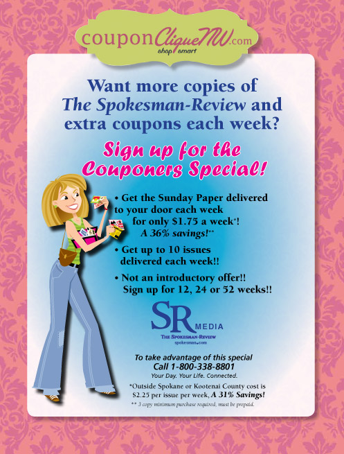 Sign up for the Couponers Special