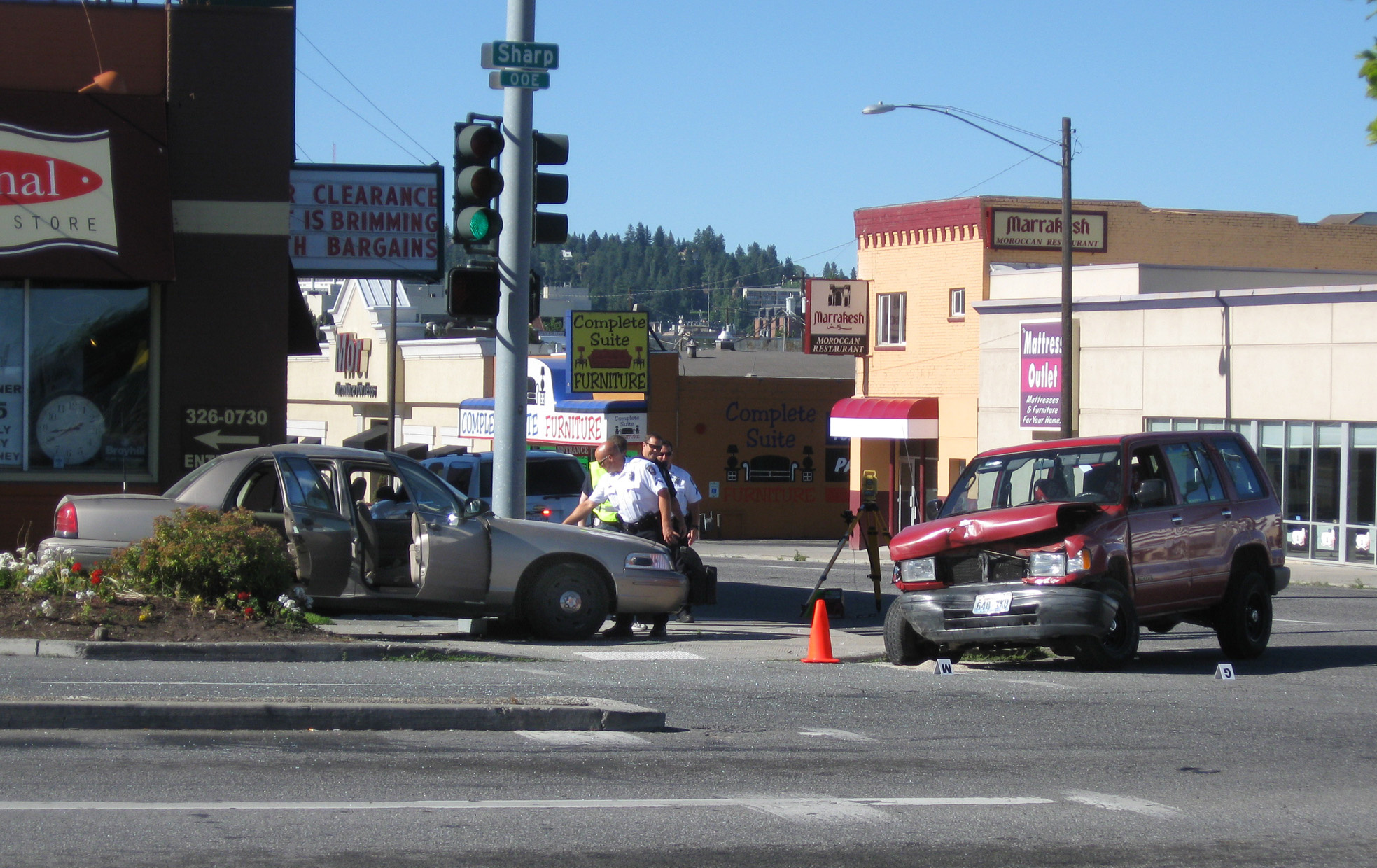 Police Car Wreck