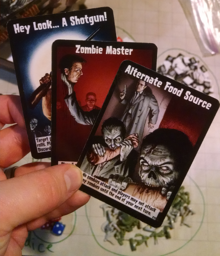 Close up of the cards