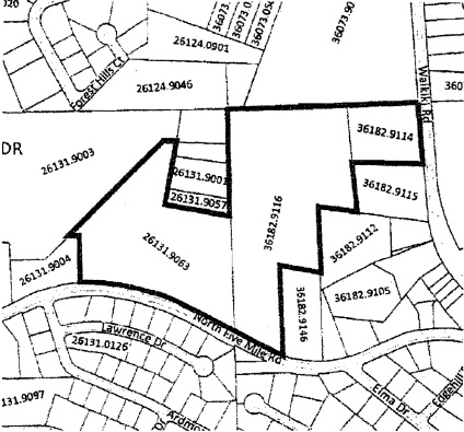 Map of Whitworth development property
