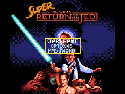 Super Star Wars: Return of the Jedi title screen