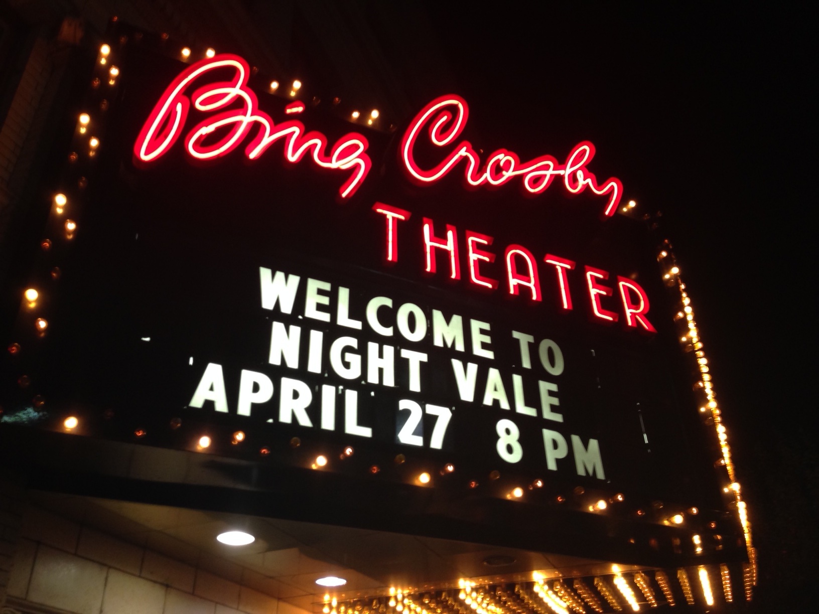 The Bing marquee