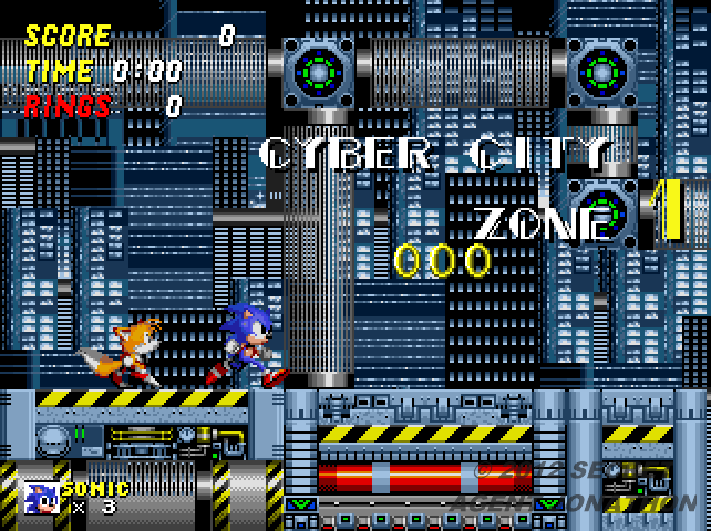 A screenshot of Sonic the Hedgehog 2