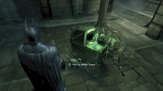 A Riddler Trophy in the Batman: Arkham games