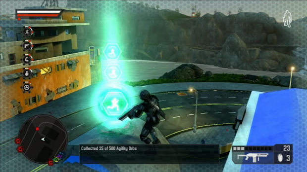 Crackdown's agility orbs