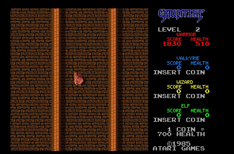 A screenshot of Gauntlet running in Internet browser