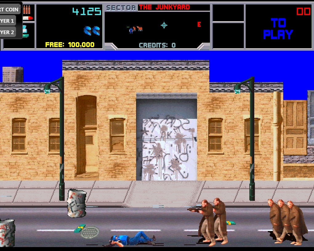A screenshot of 1988 arcade game 'Narc'
