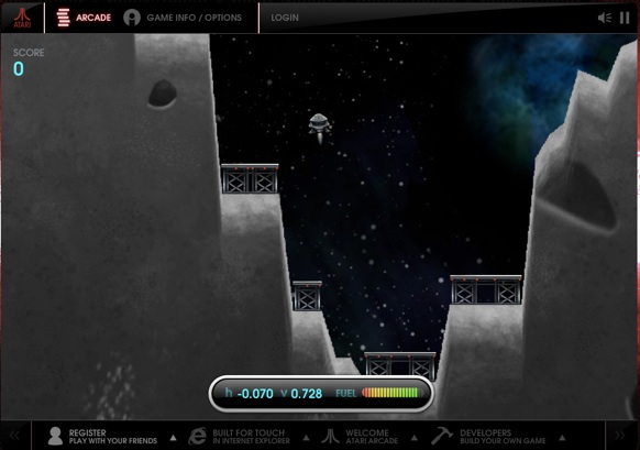 Lunar lander hot sale video game