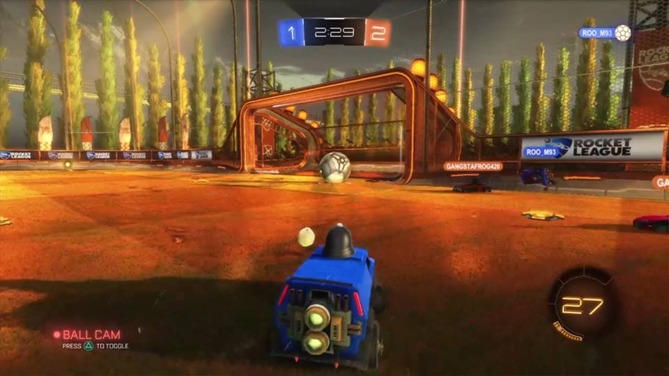In-game screenshot of "Rocket League"
