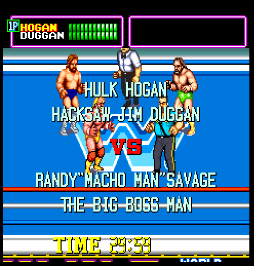 Screenshot of 'WWF Superstars'