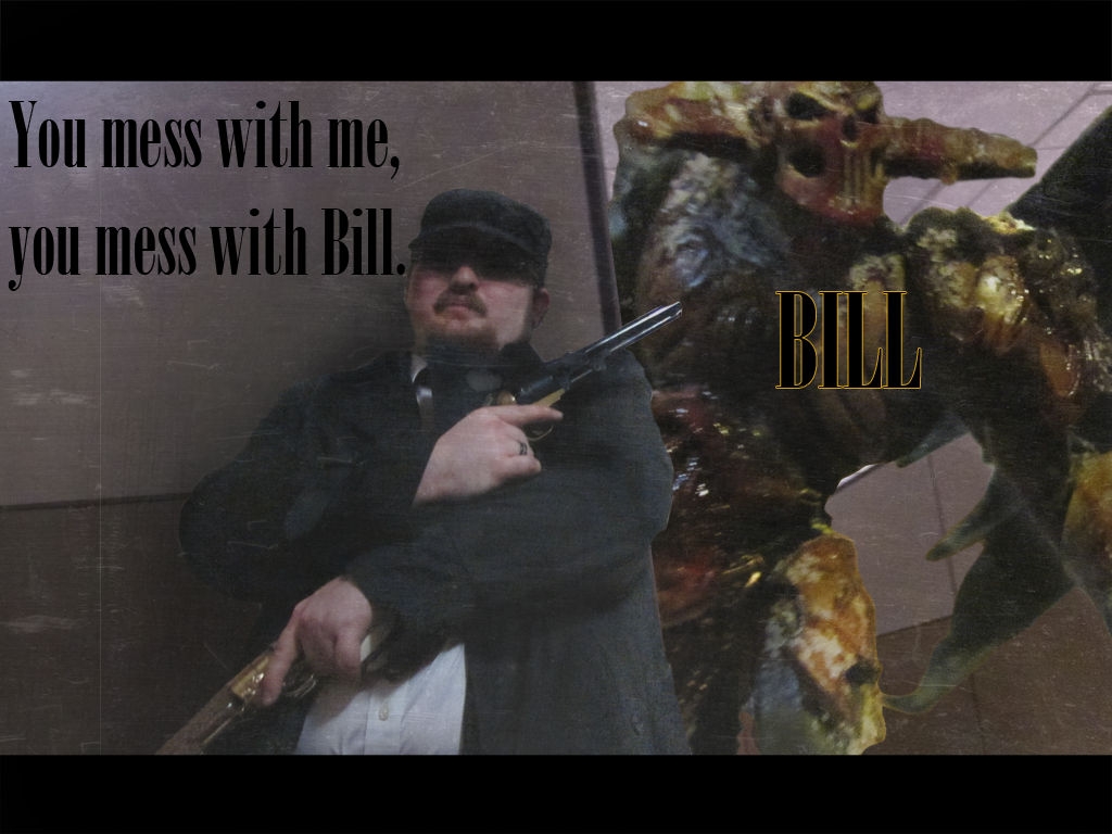 Bill and me, just hanging out