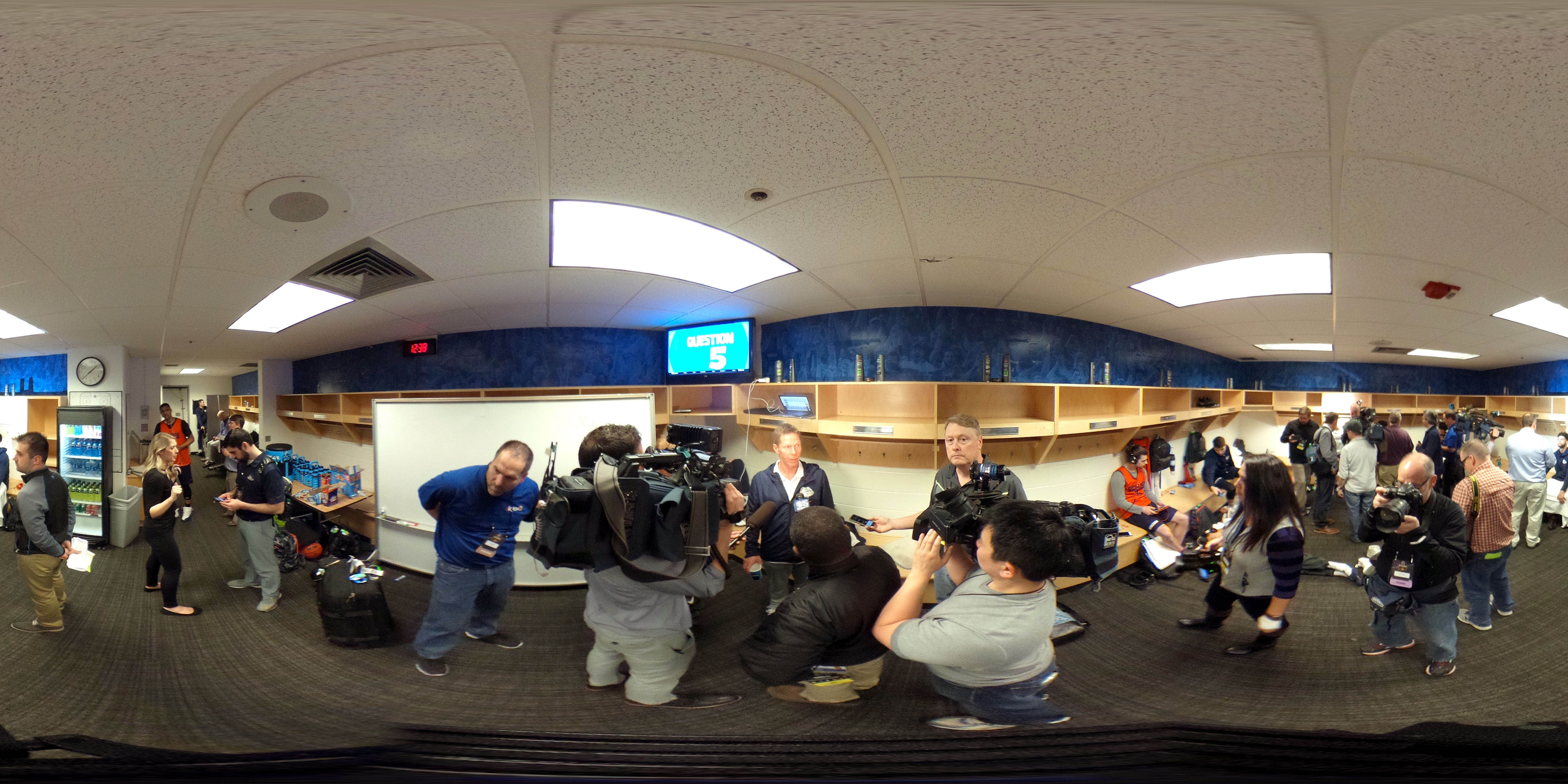 Gonzaga locker room in SAP Center