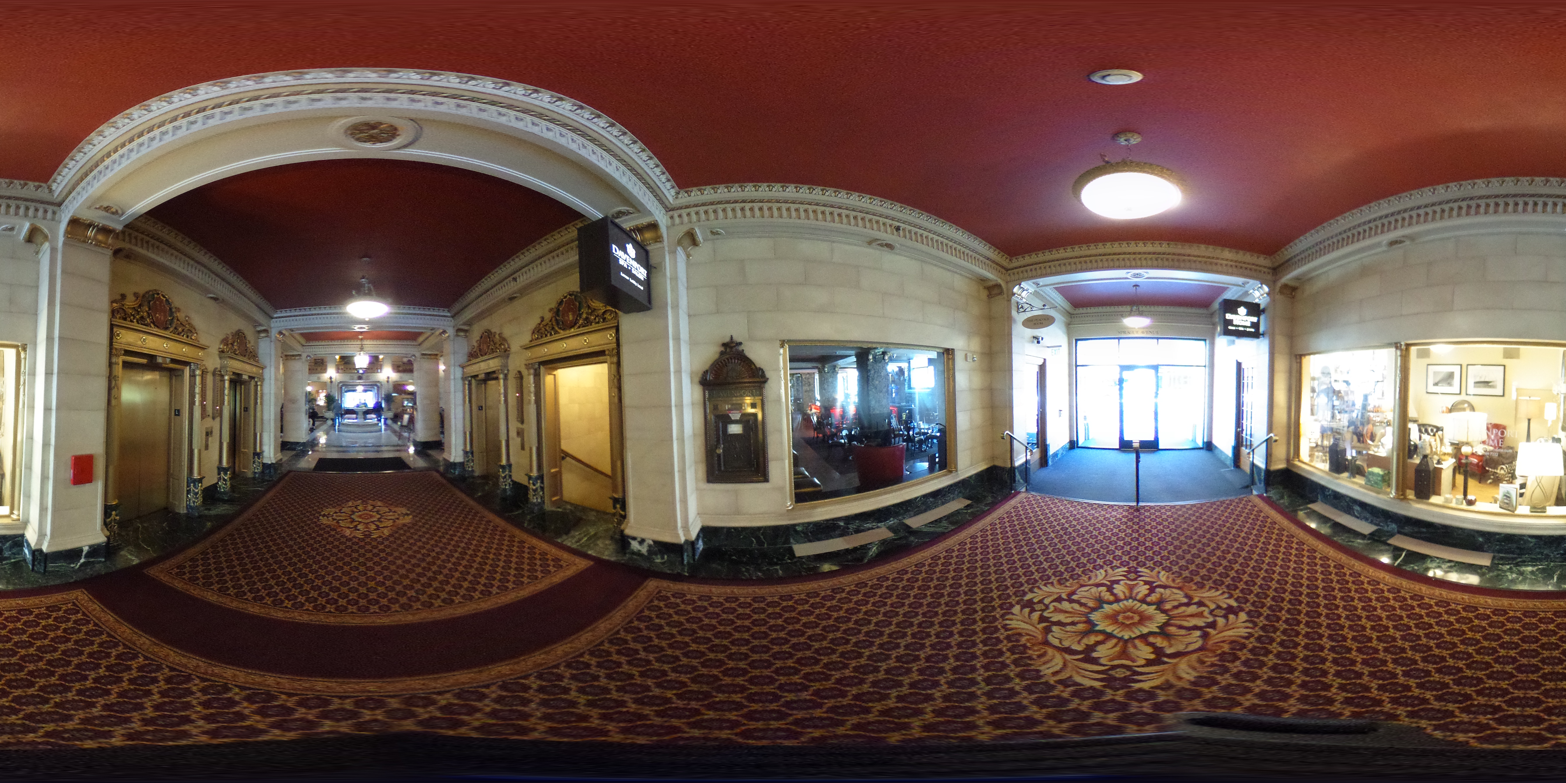 Davenport Hotel - North entrance