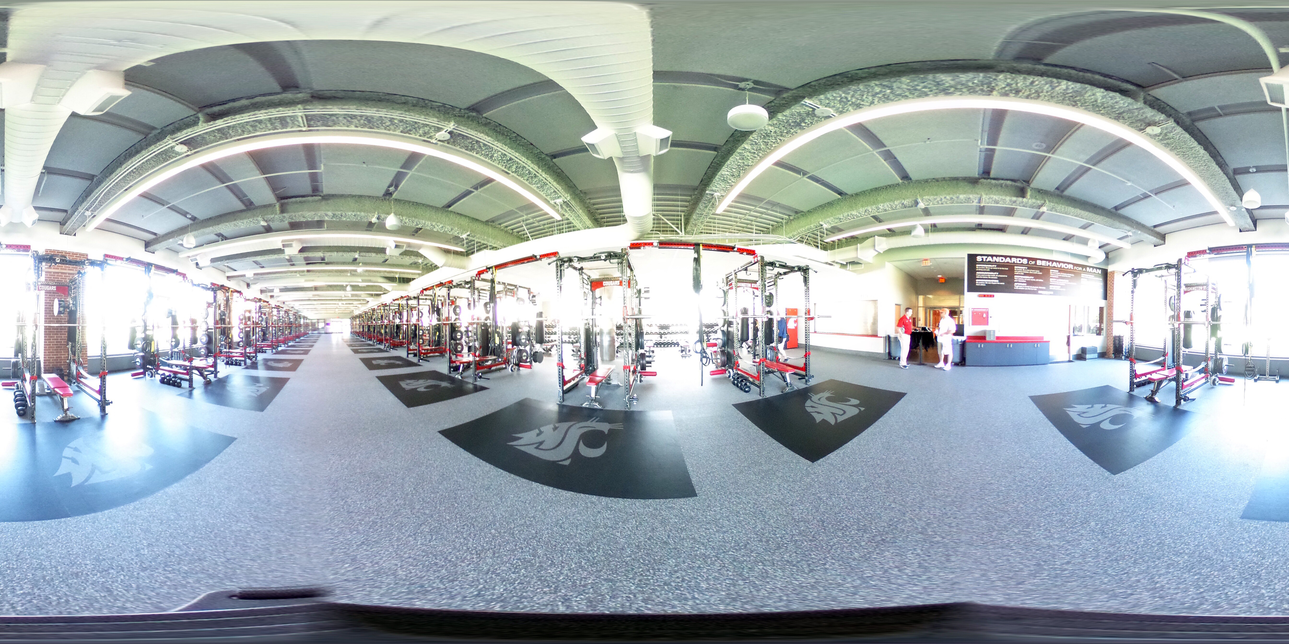 WSU football weightroom