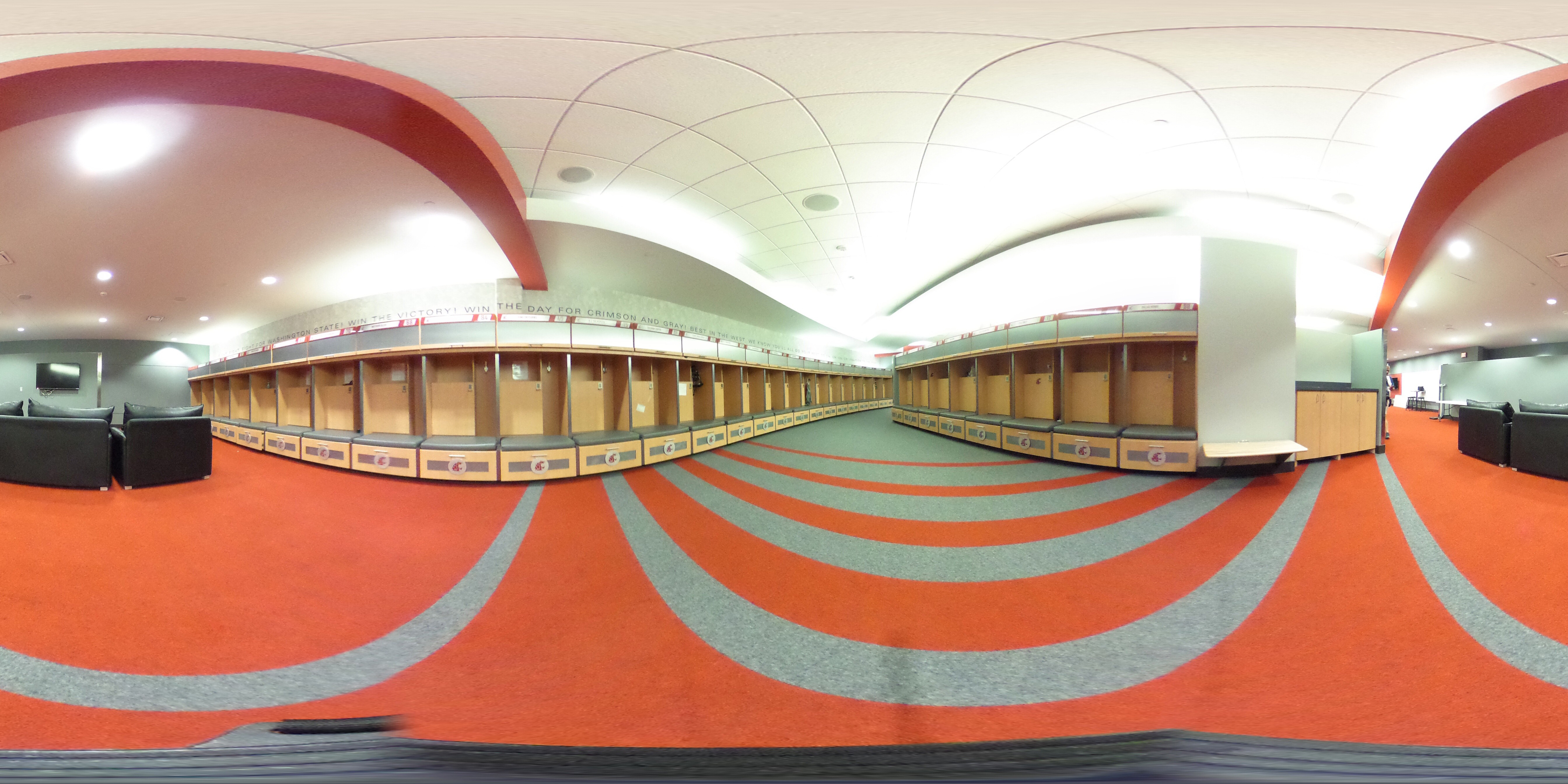 WSU football locker room
