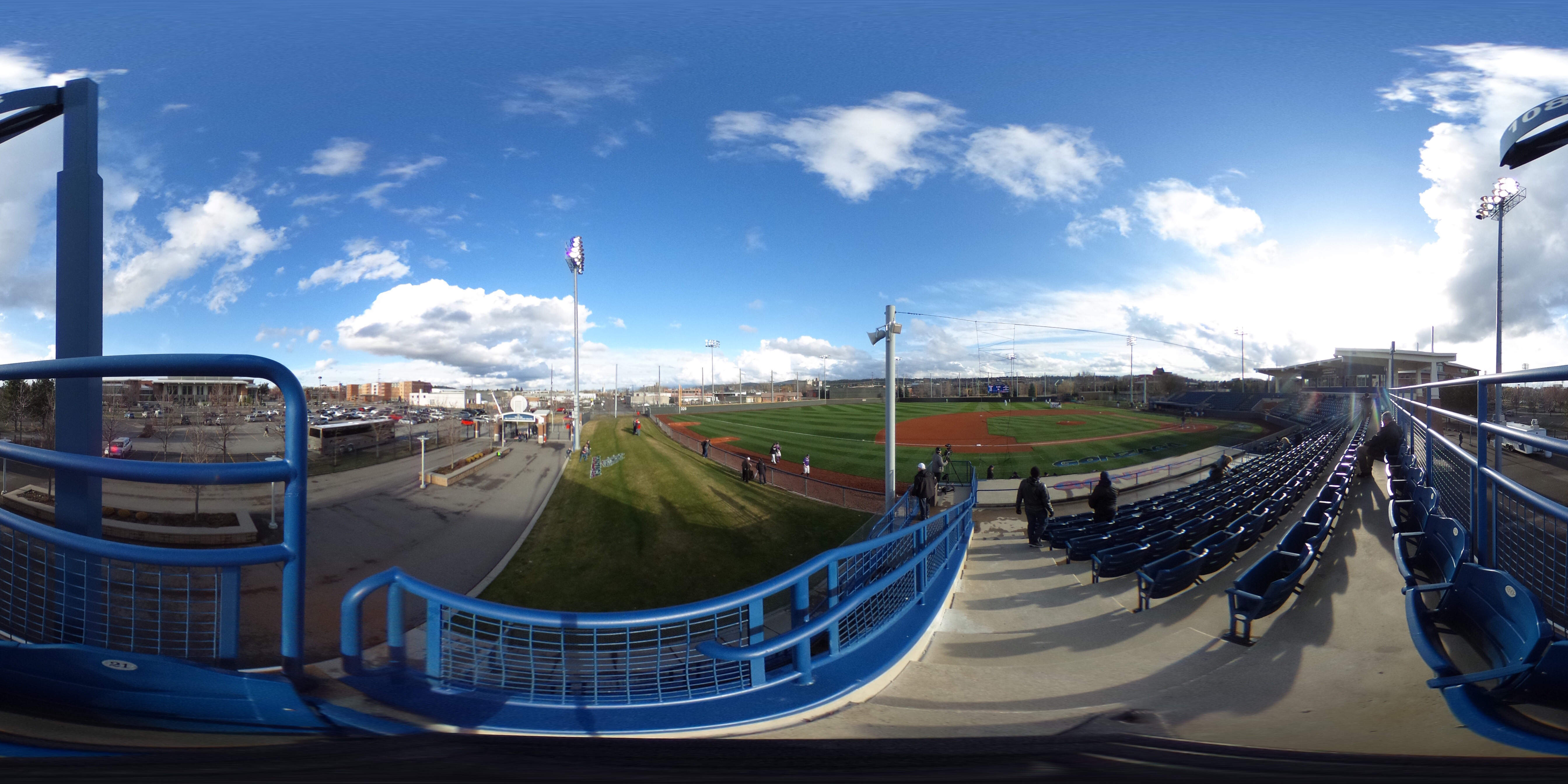 Upper bleachers