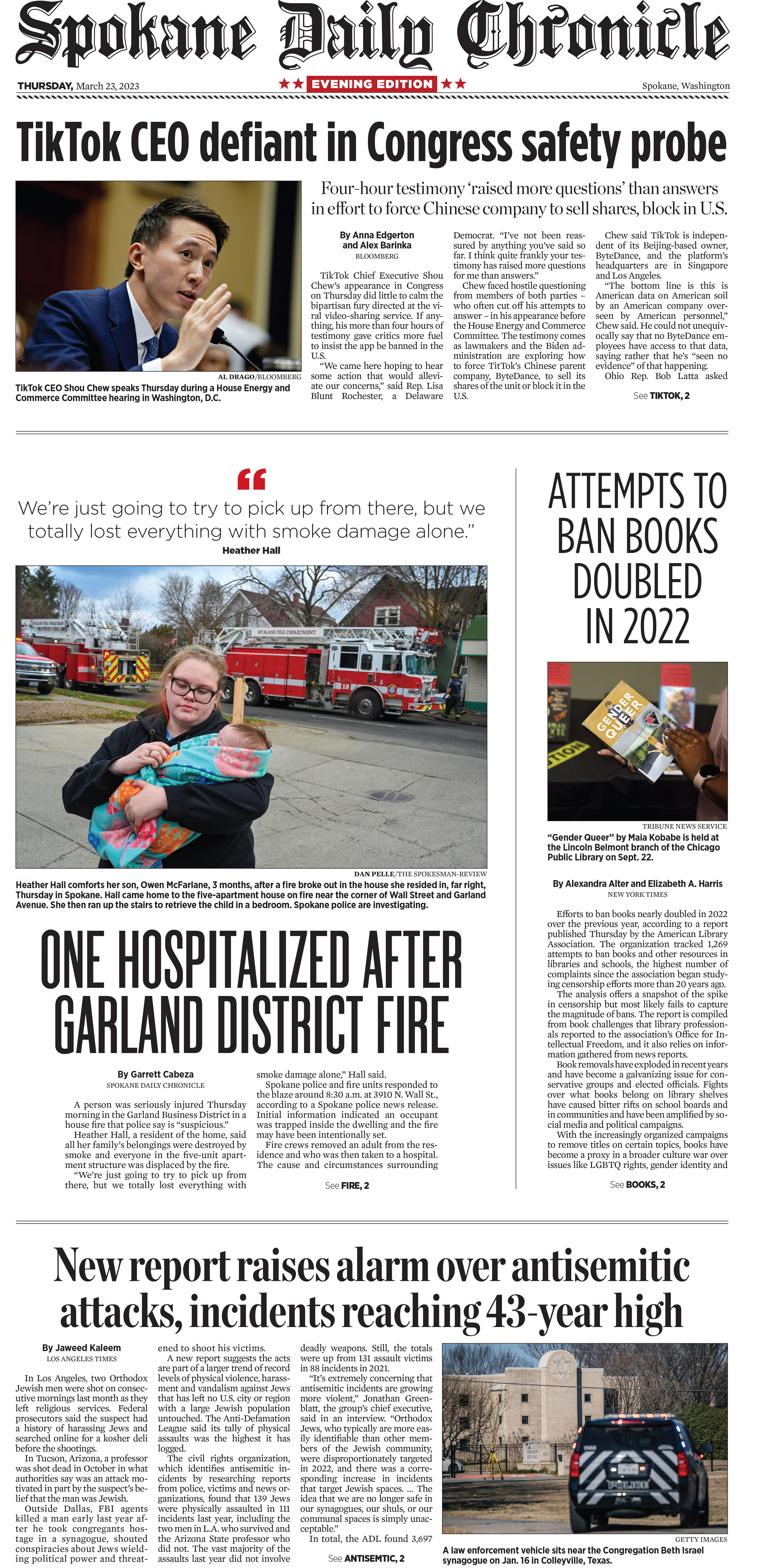 Frontpage for 2023-03-23