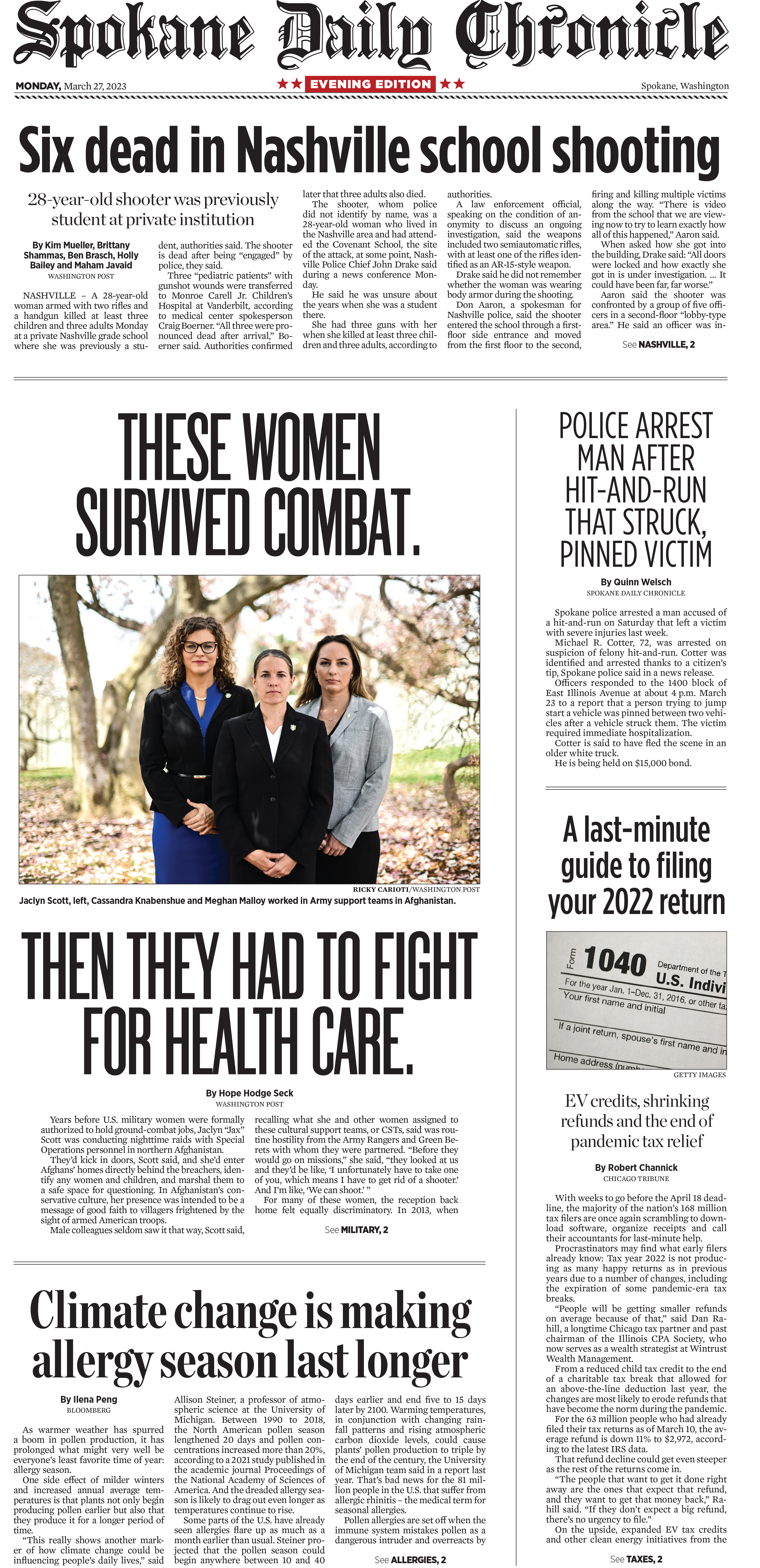 Frontpage for 2023-03-27