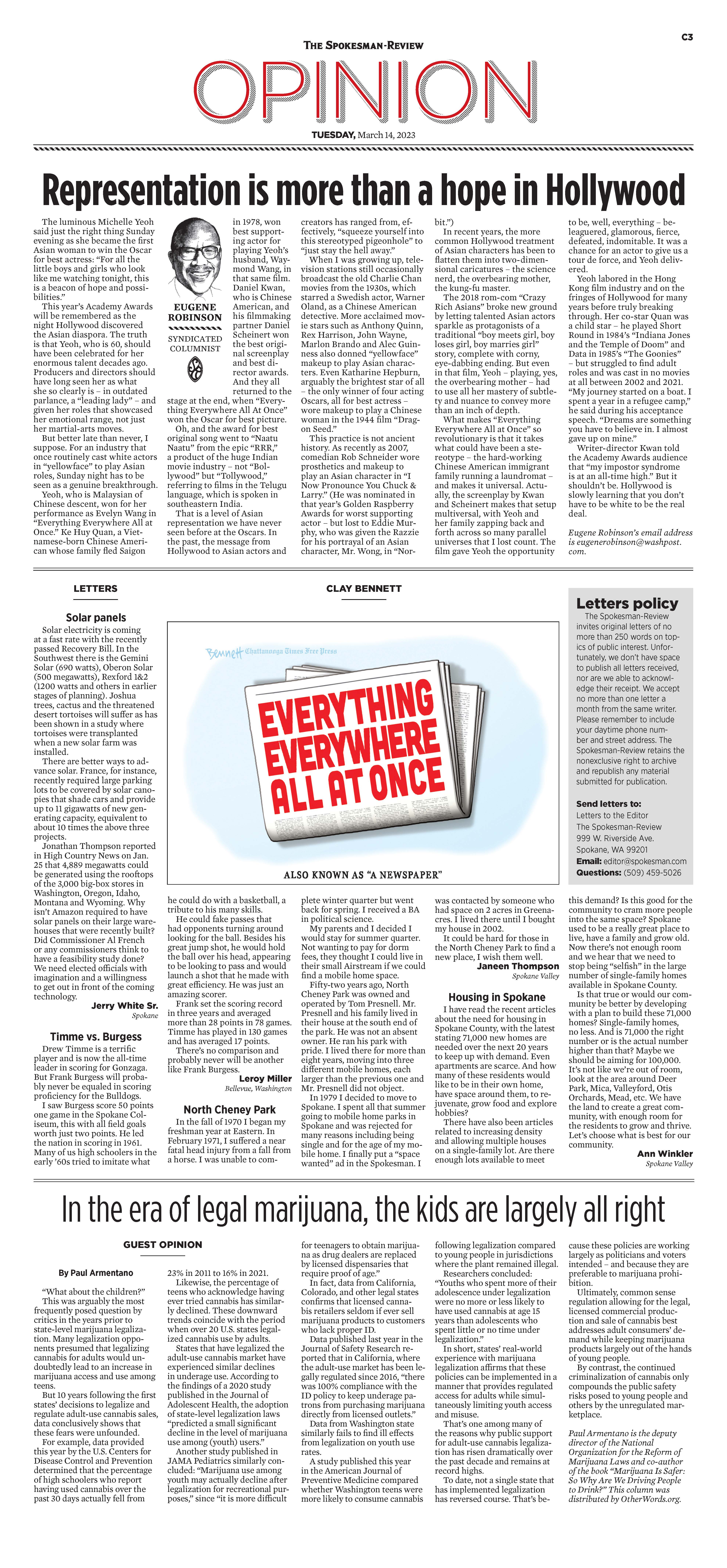Frontpage for 2023-03-14