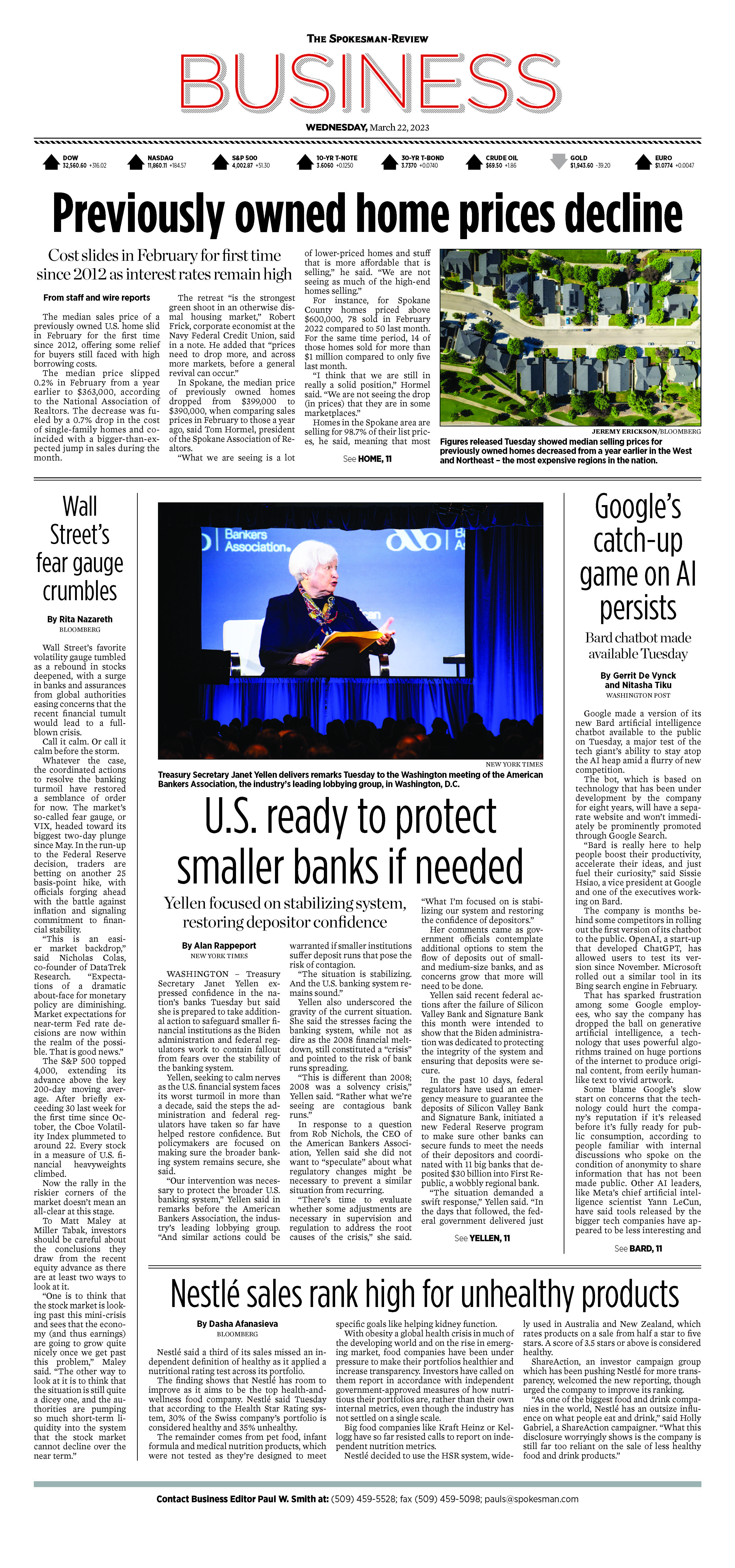 Frontpage for 2023-03-22