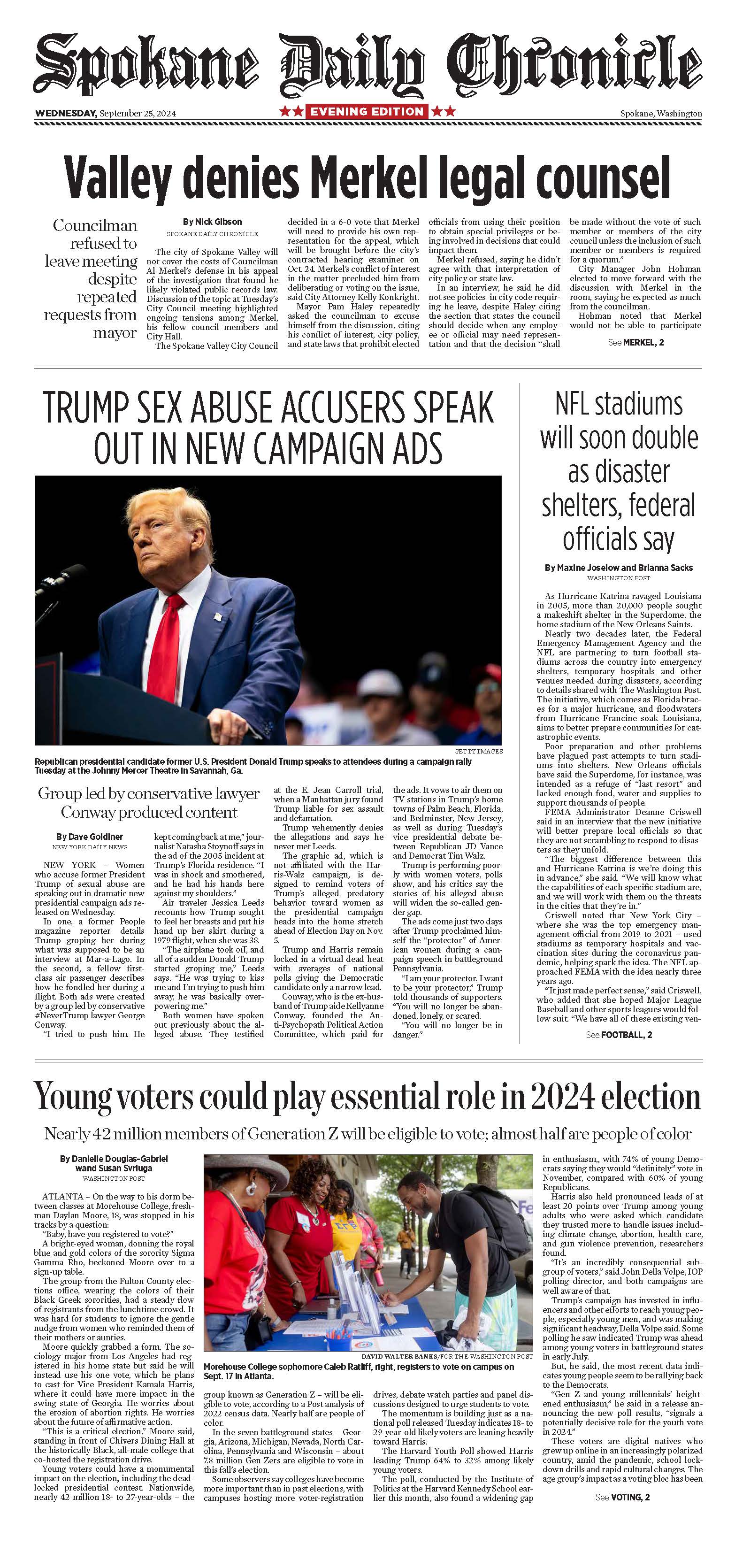 Frontpage for 2024-09-25