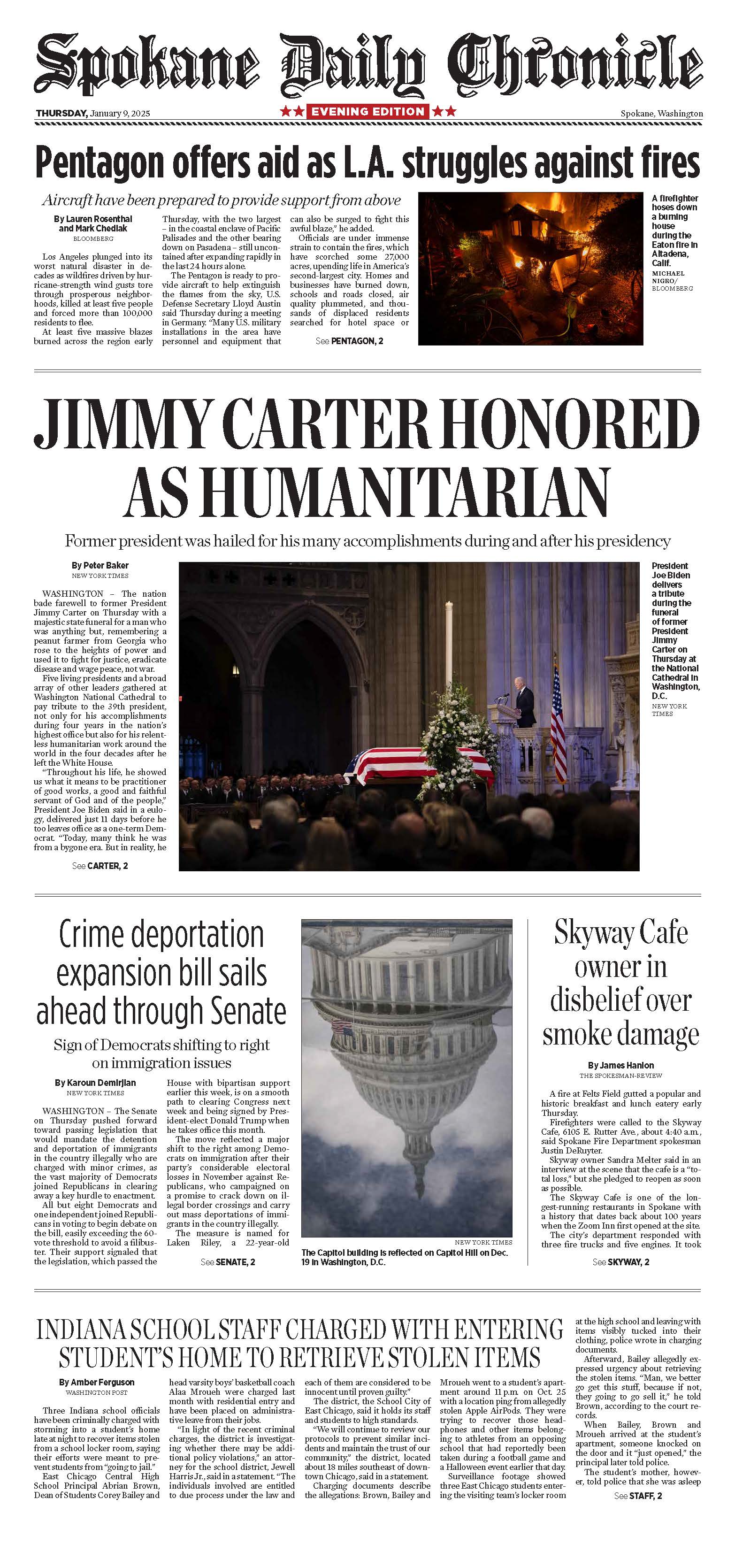 Frontpage for 2025-01-09