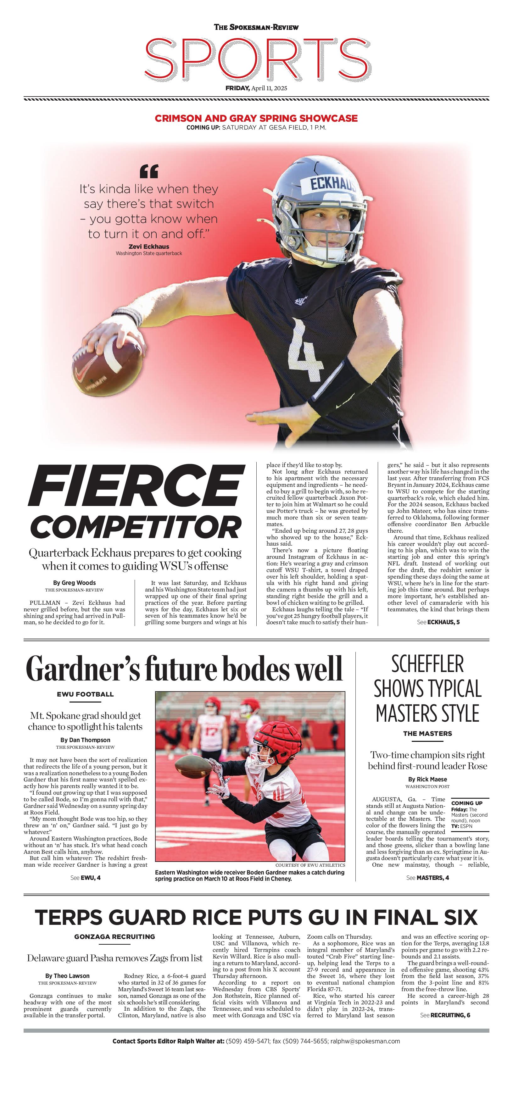 Frontpage for 2025-04-11
