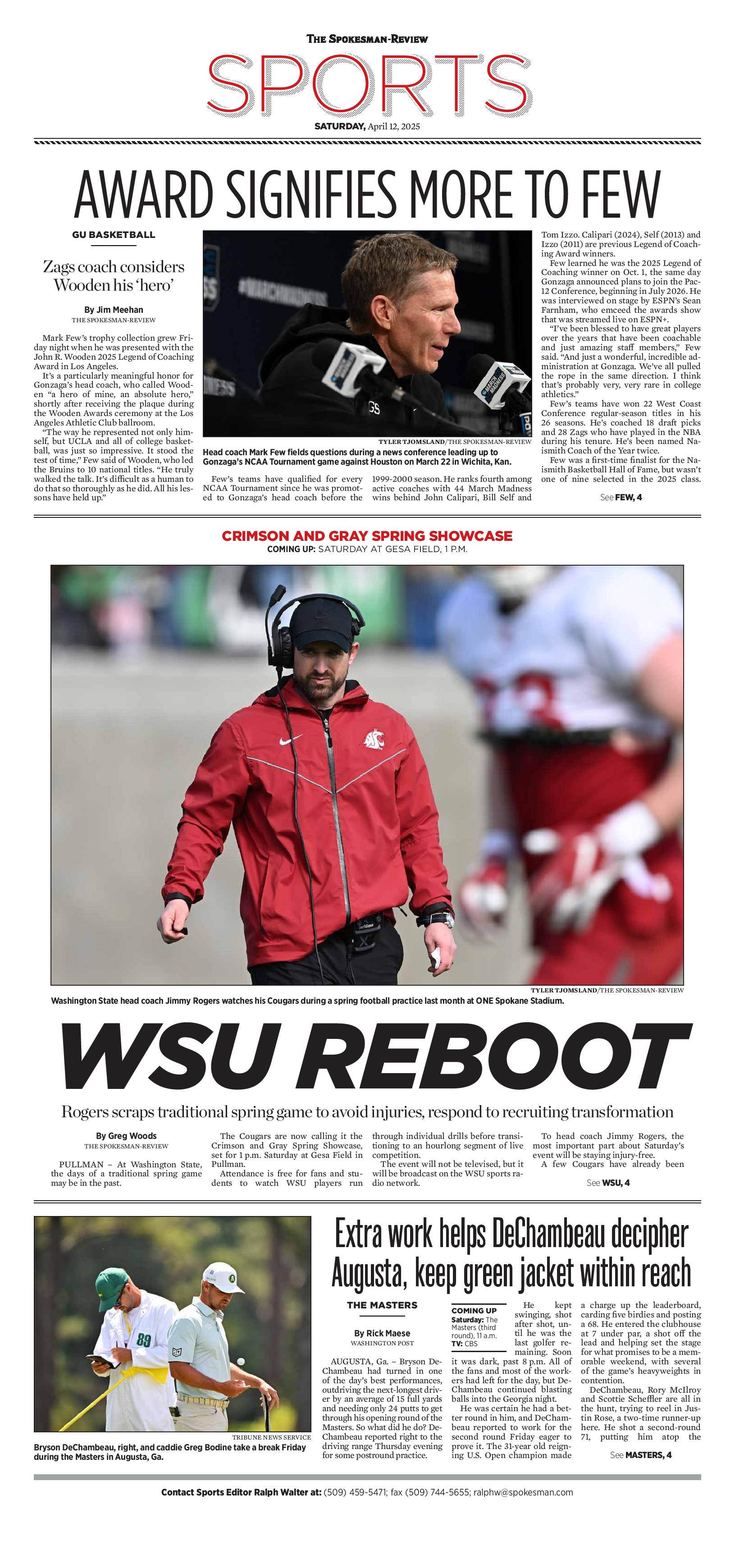 Frontpage for 2025-04-12