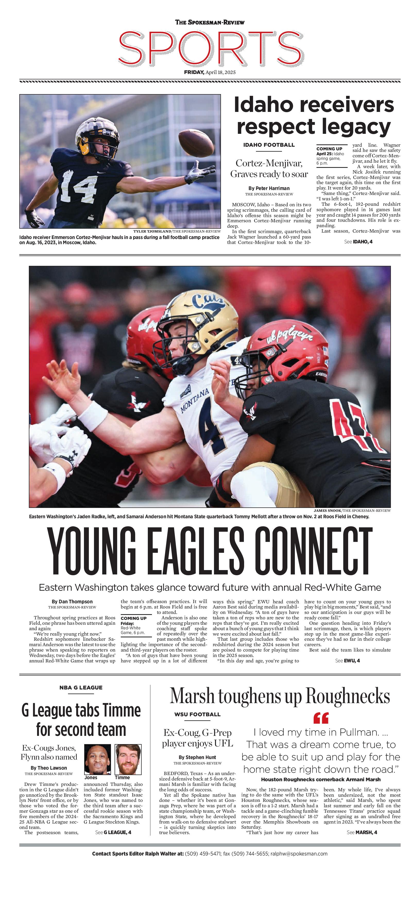 Frontpage for 2025-04-18