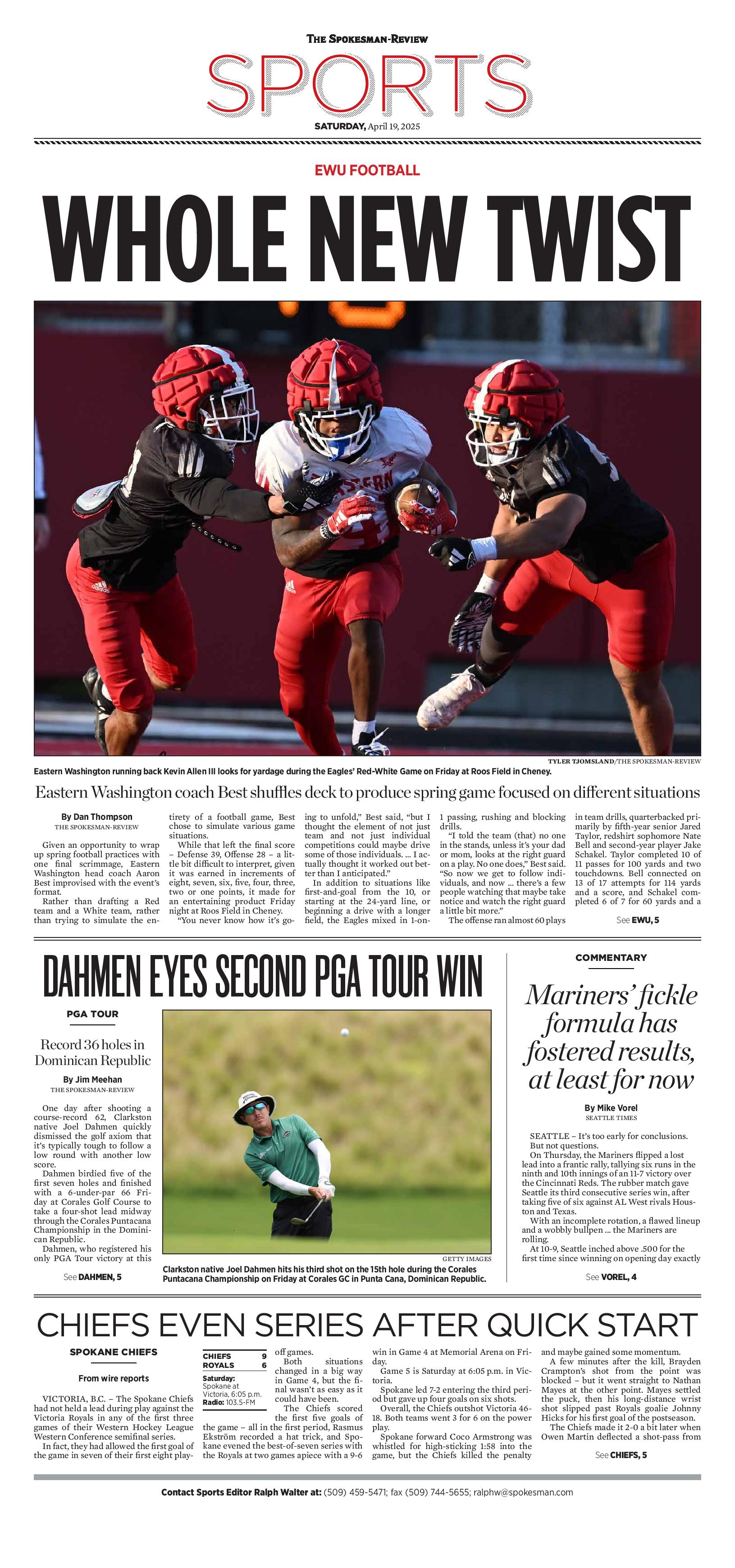 Frontpage for 2025-04-19