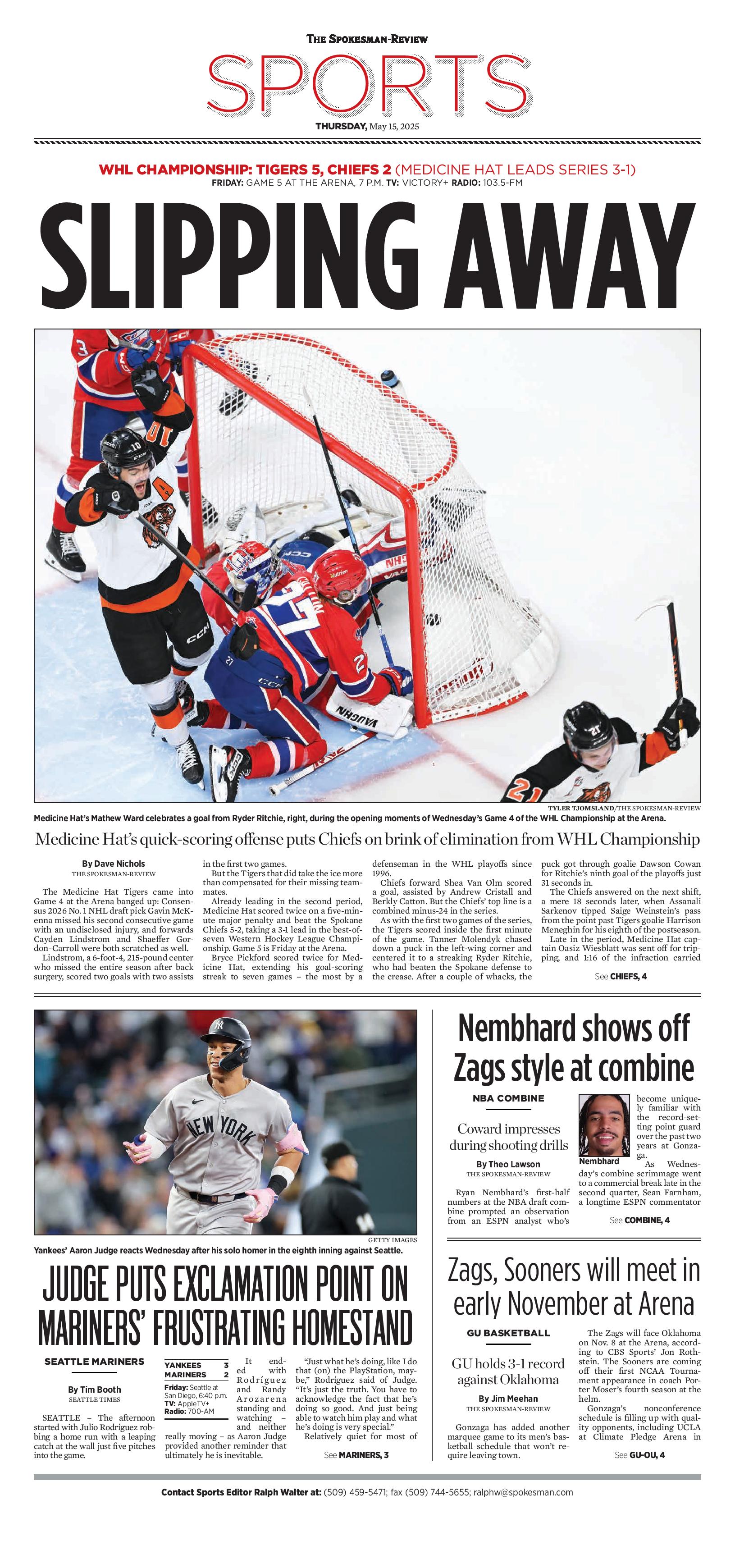 Frontpage for 2025-05-15