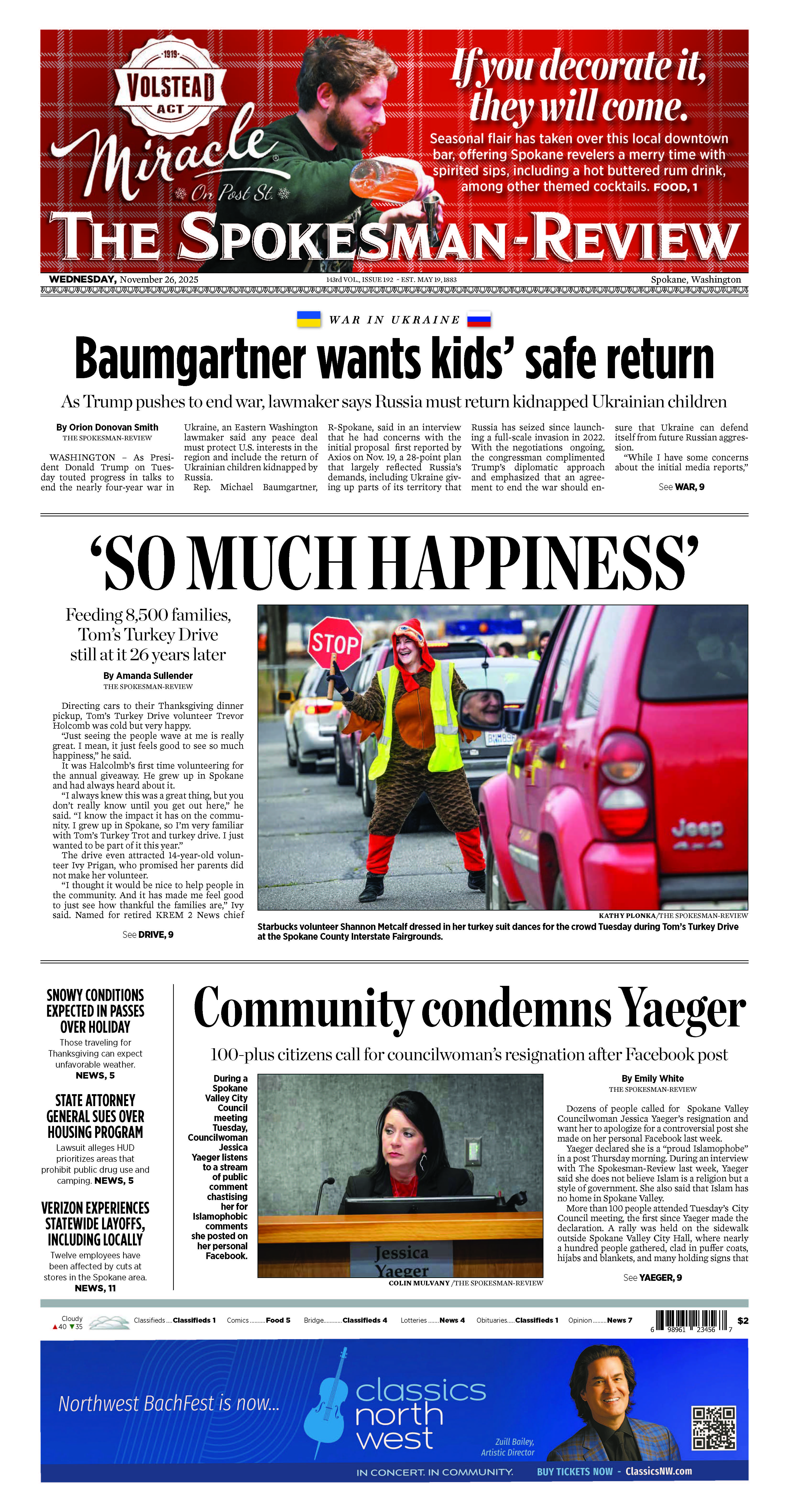 Frontpage for 2025-11-26