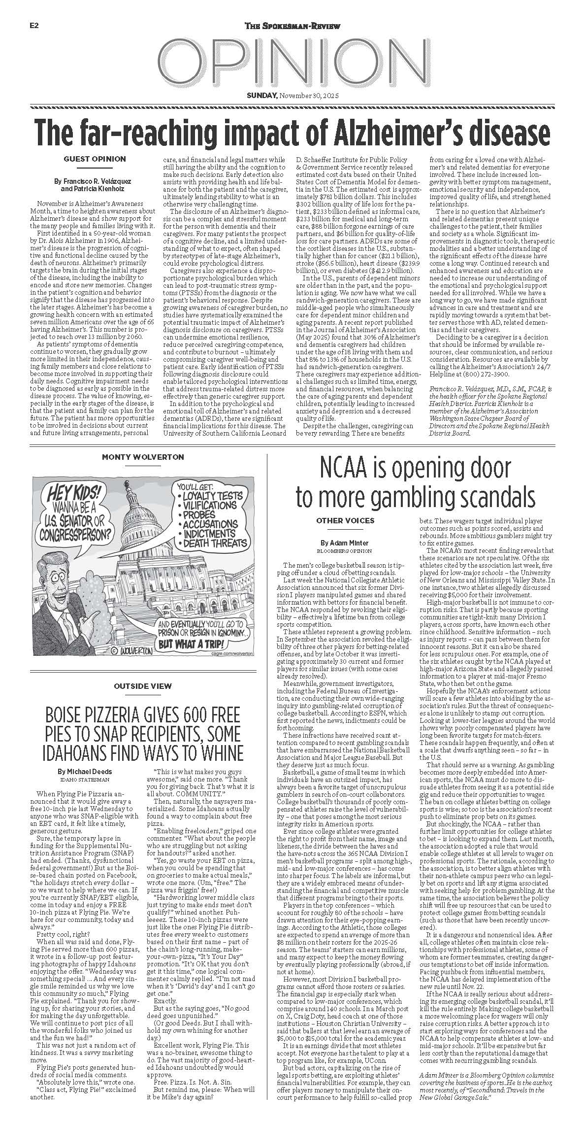 Frontpage for 2025-11-30