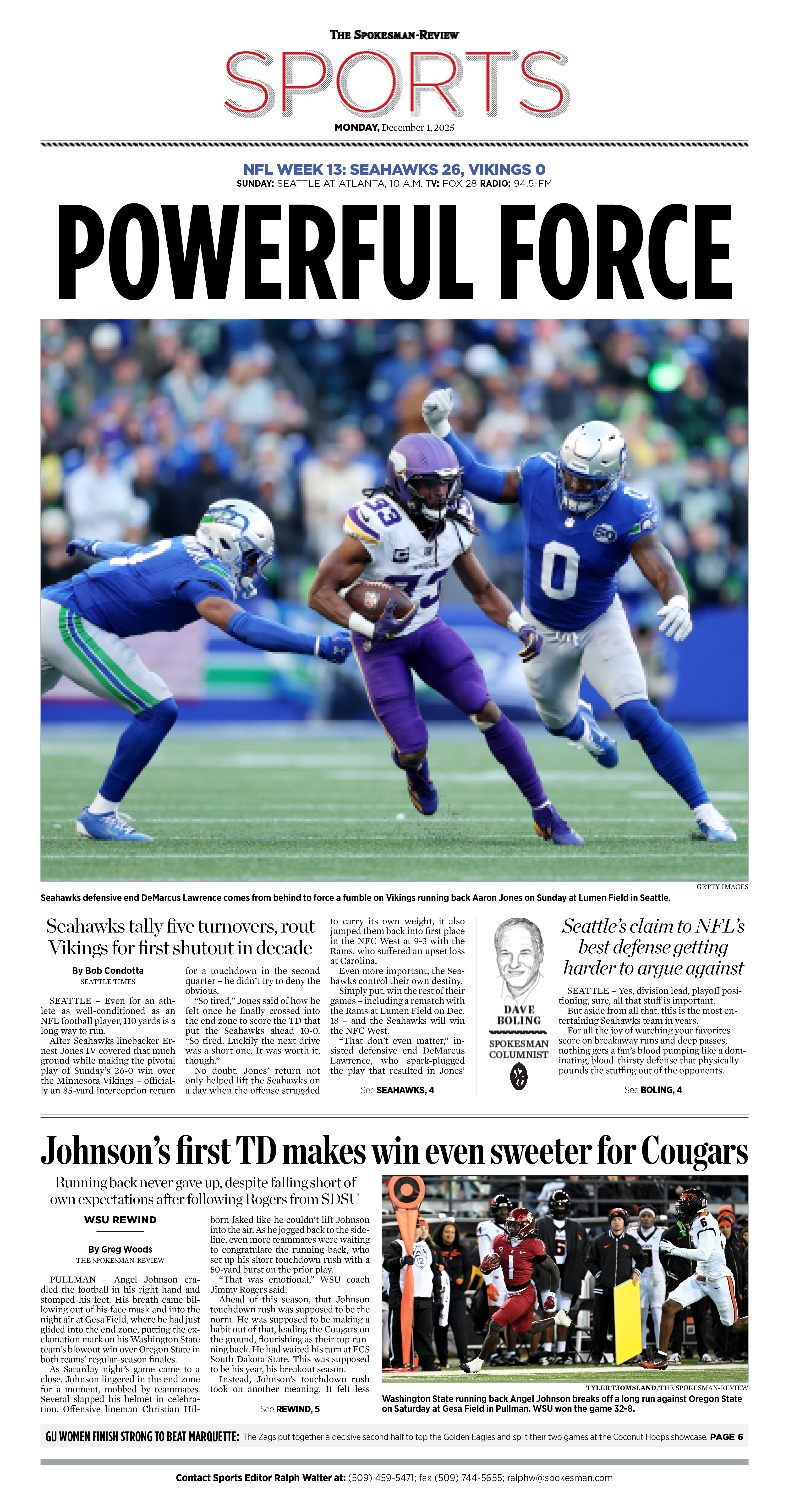 Frontpage for 2025-12-01