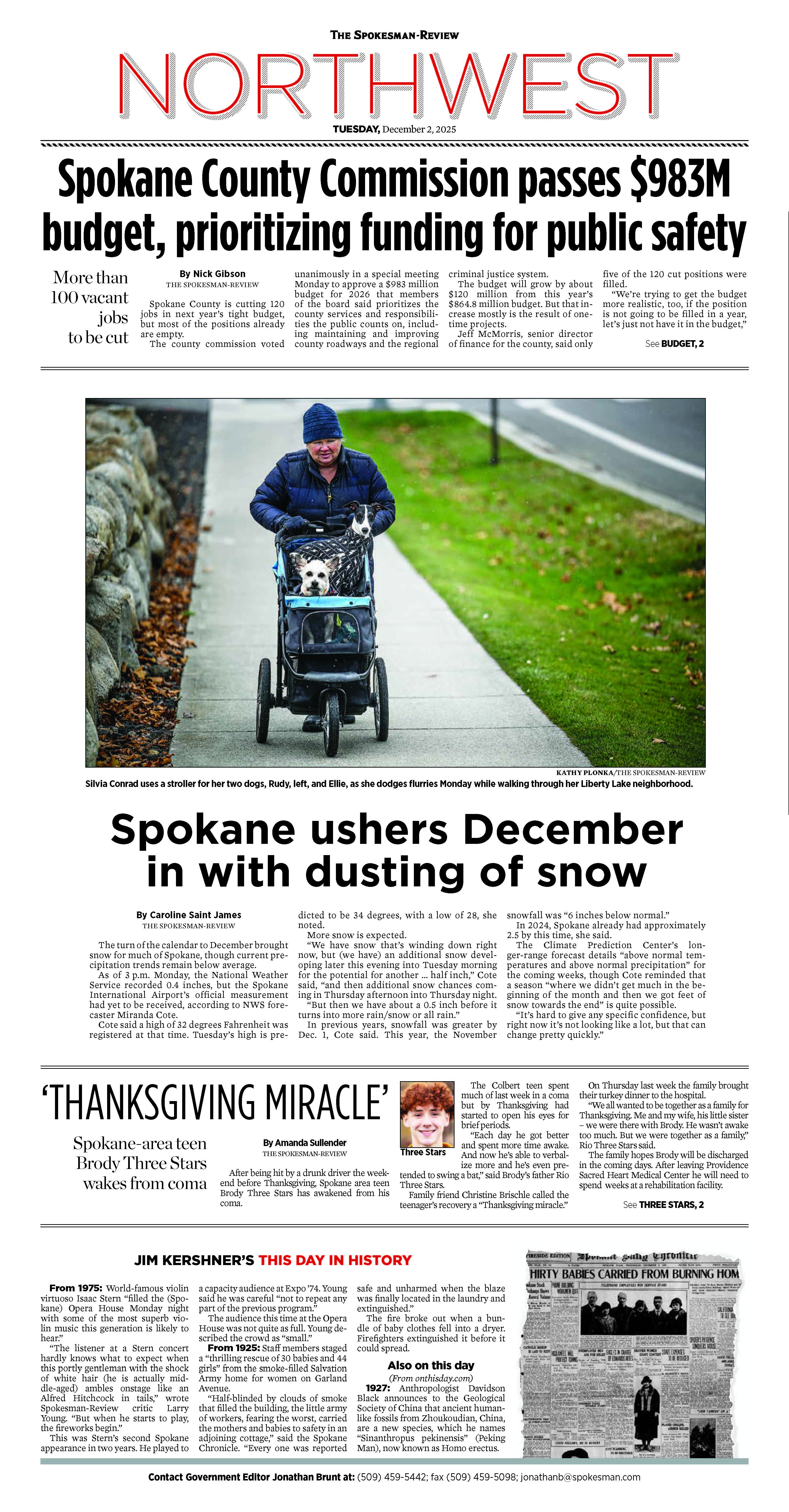 Frontpage for 2025-12-02