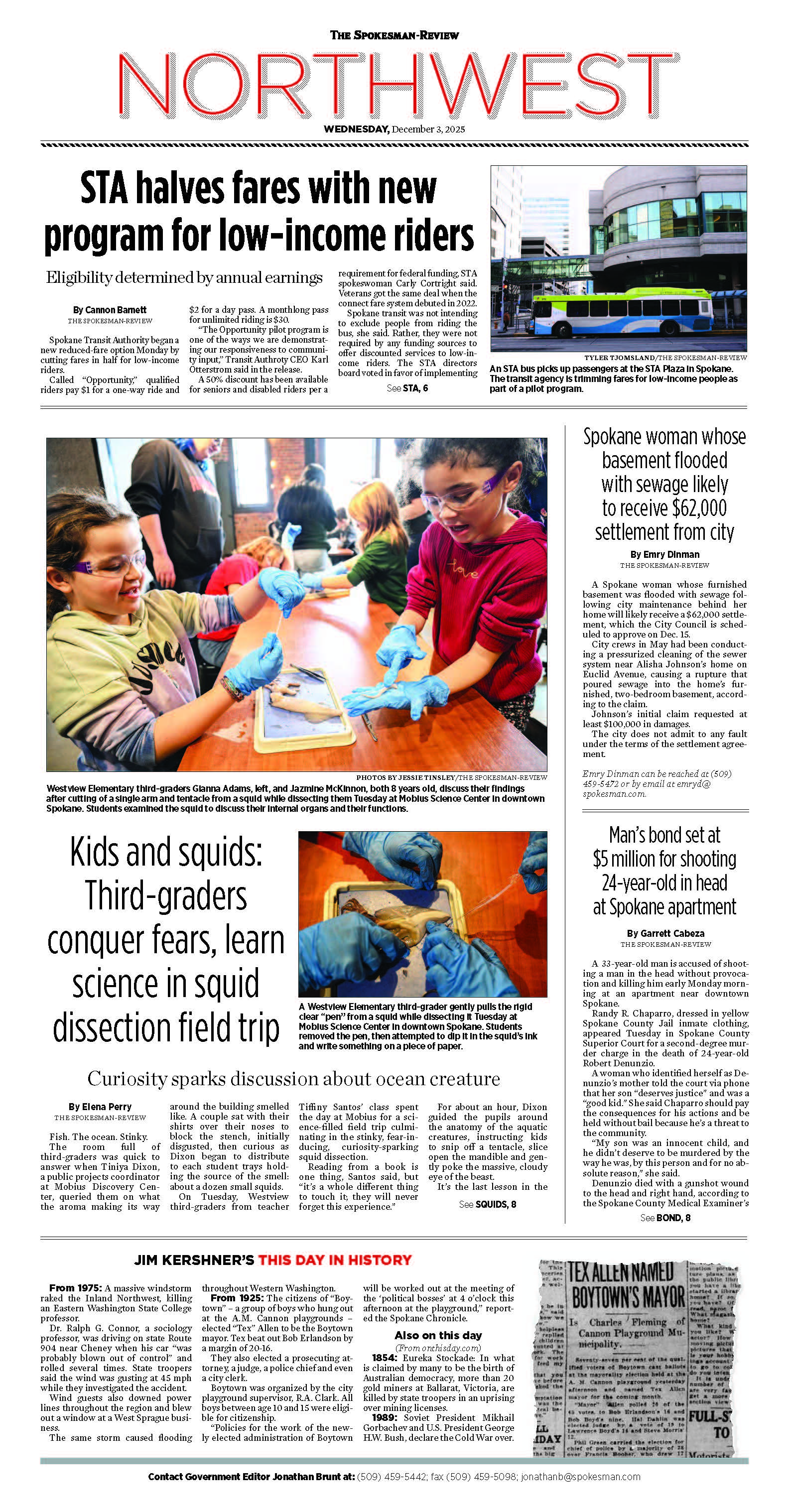 Frontpage for 2025-12-03