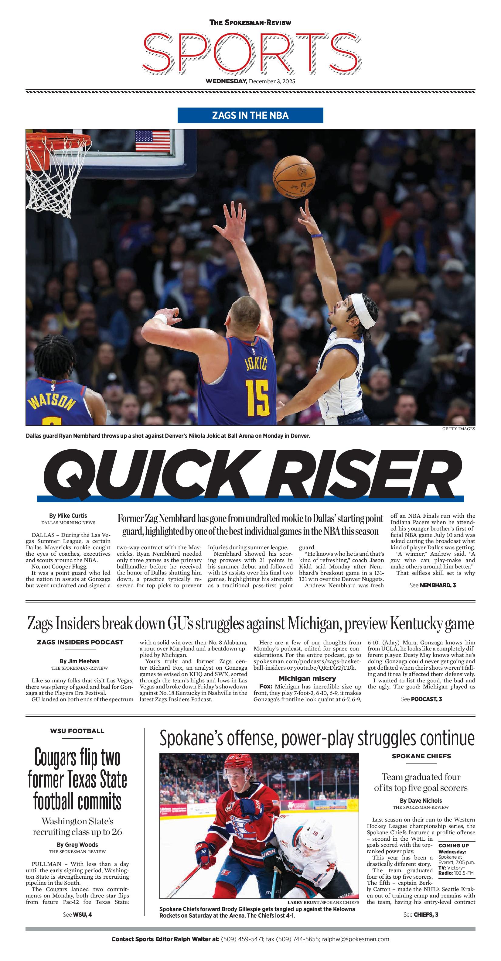 Frontpage for 2025-12-03