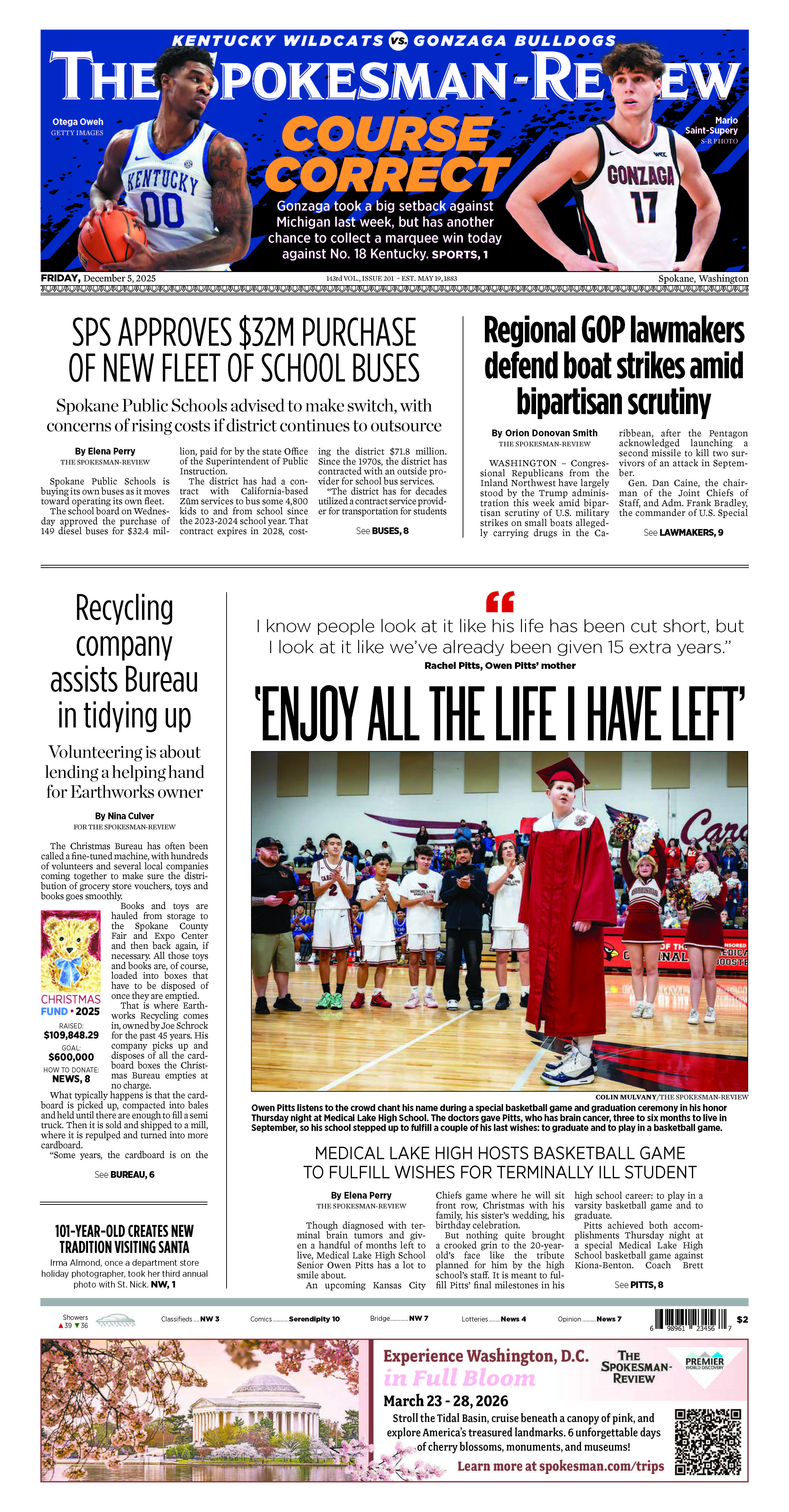 Frontpage for 2025-12-05