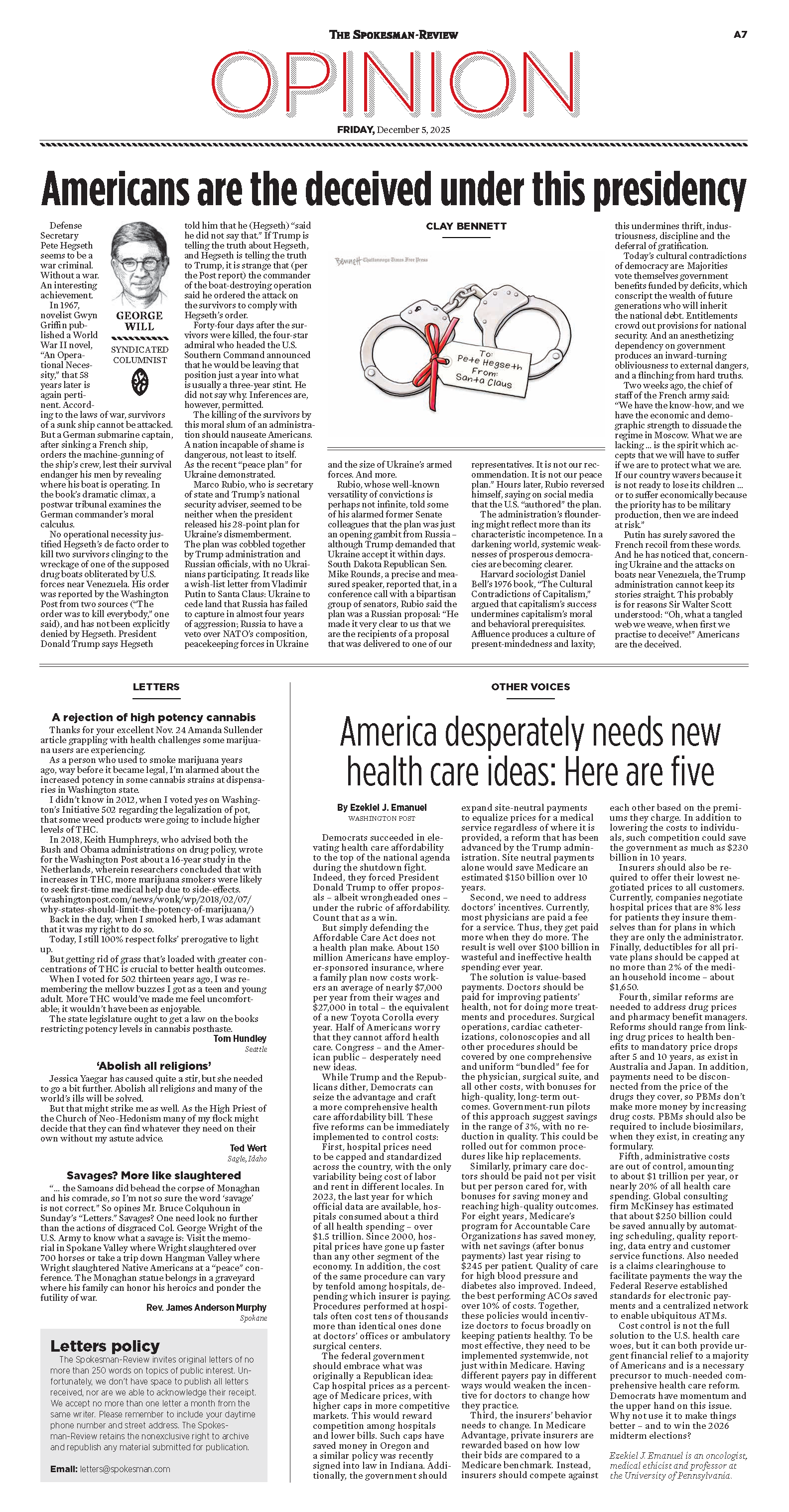 Frontpage for 2025-12-05