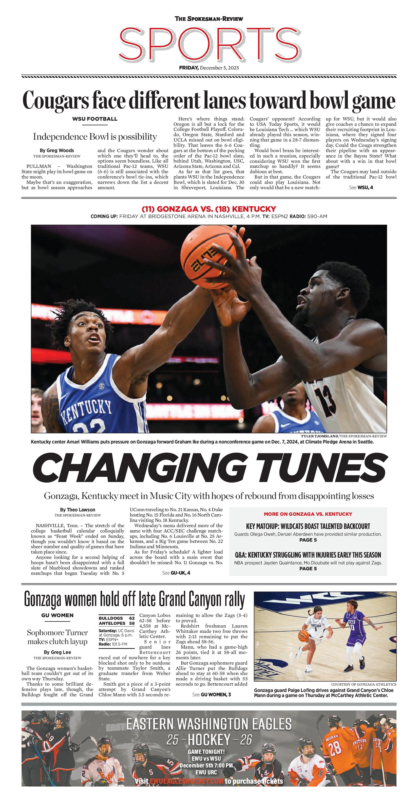 Frontpage for 2025-12-05