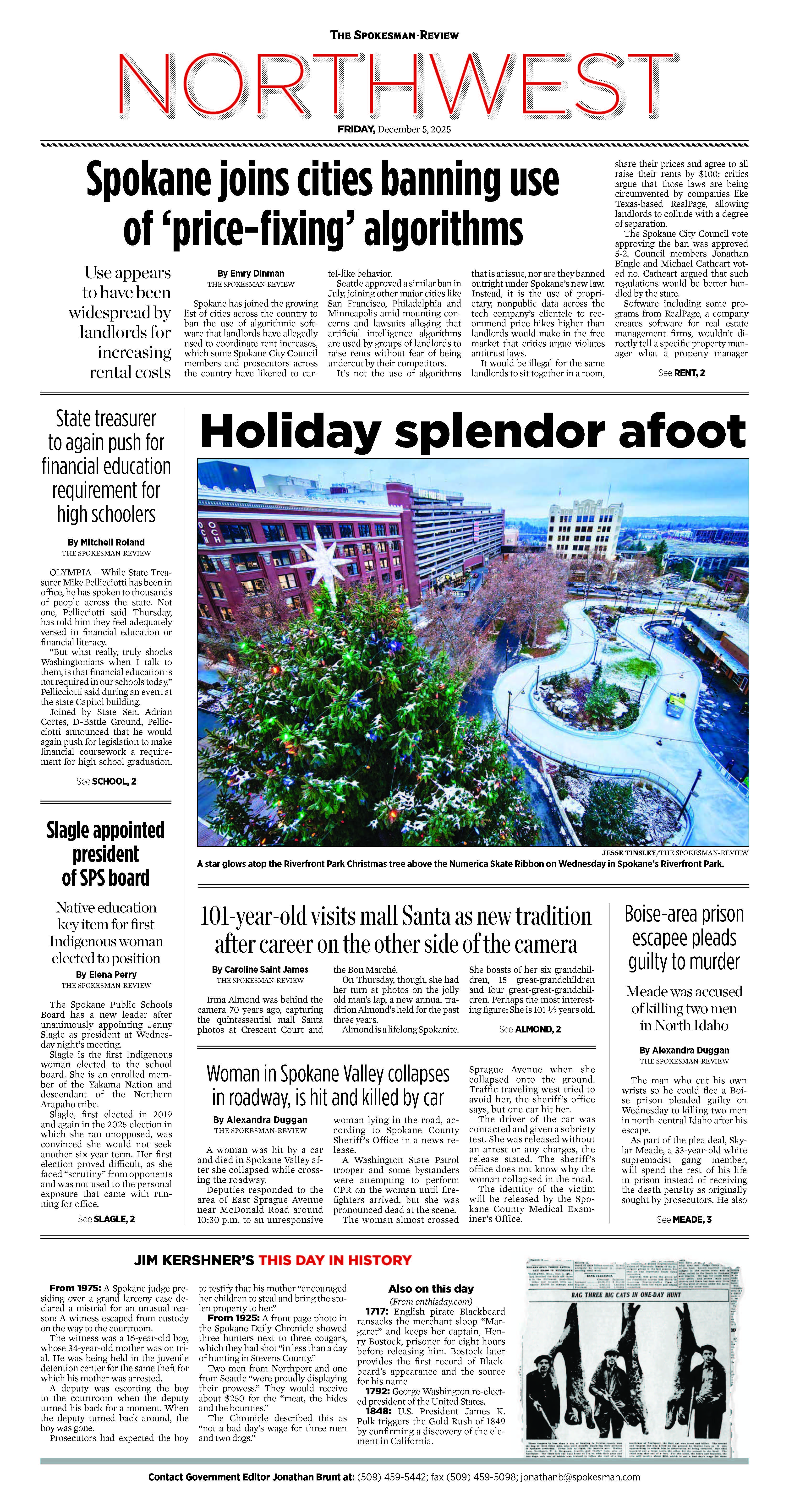 Frontpage for 2025-12-05