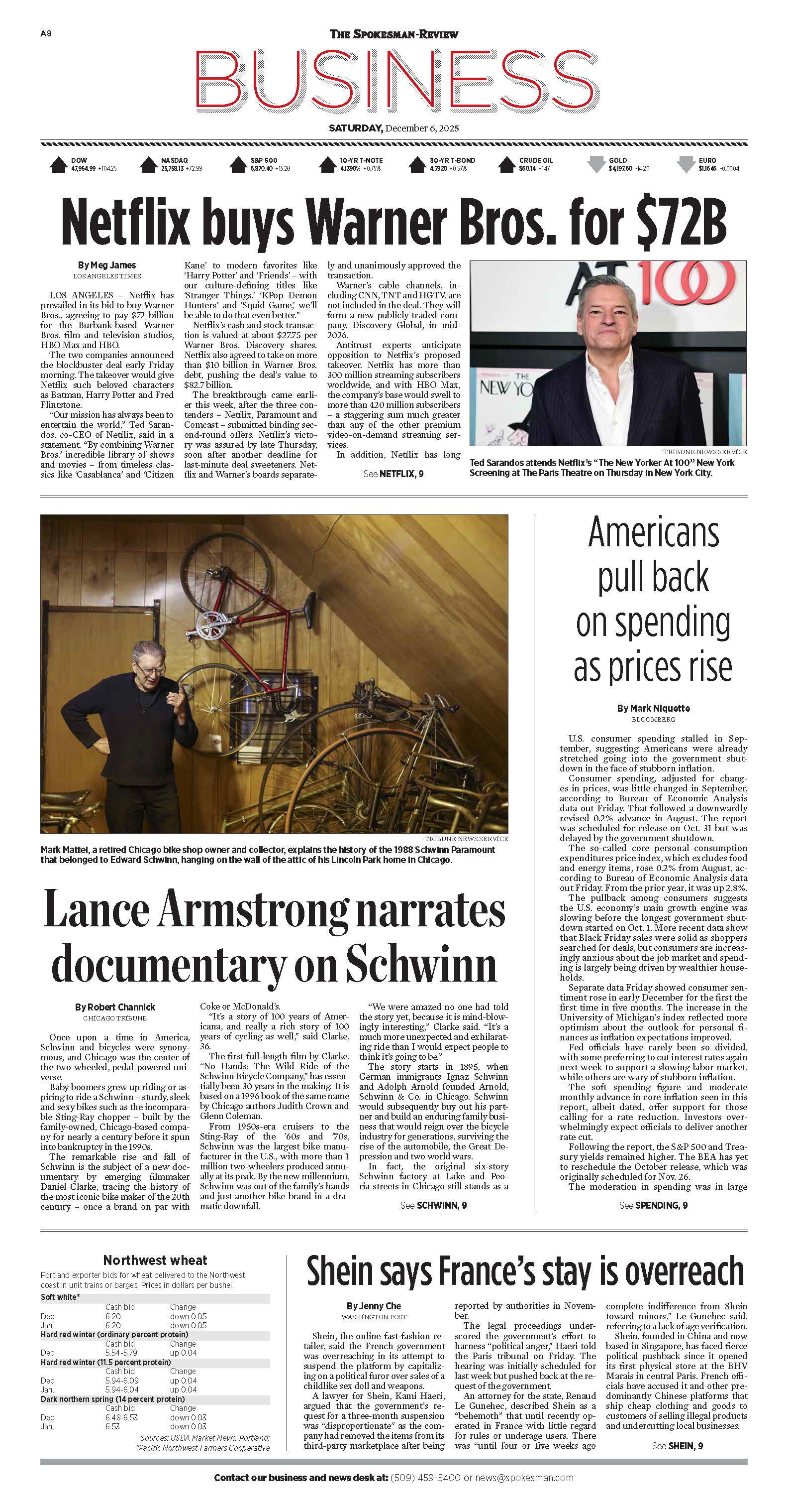 Frontpage for 2025-12-06