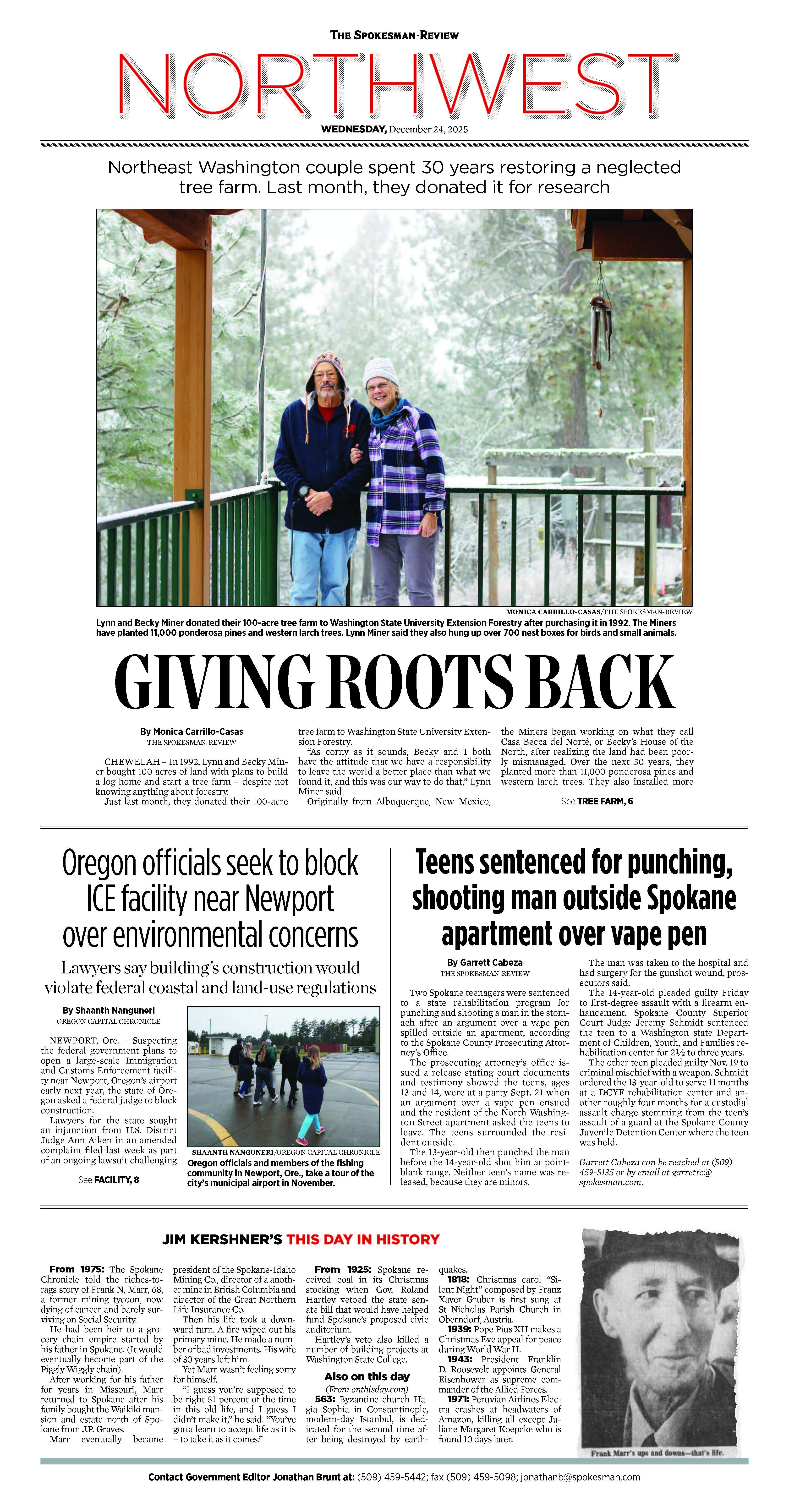 Frontpage for 2025-12-24