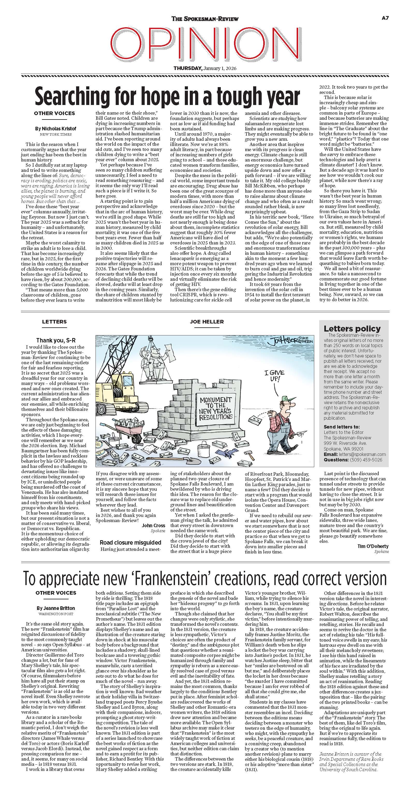 Frontpage for 2026-01-01