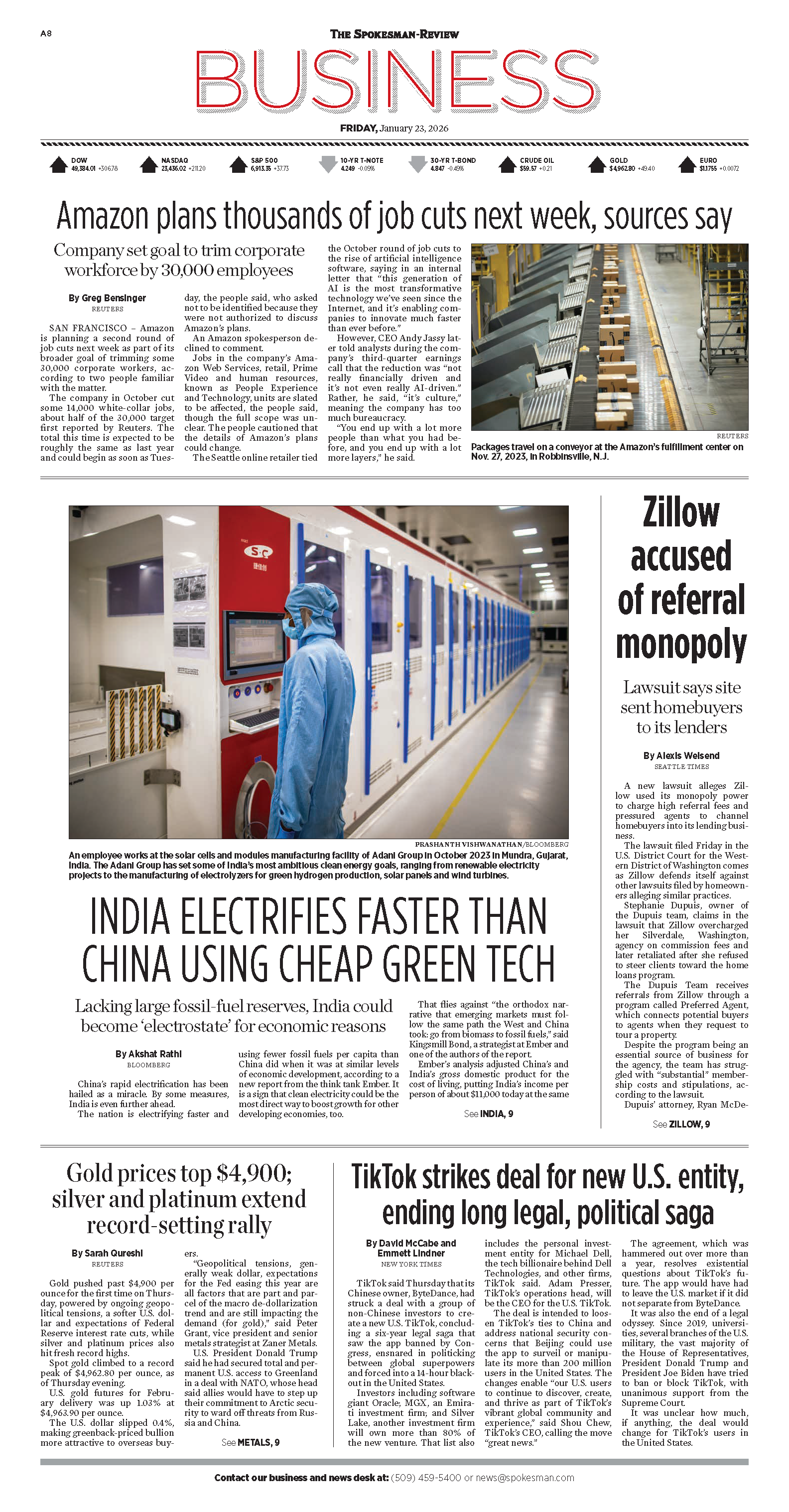 Frontpage for 2026-01-23