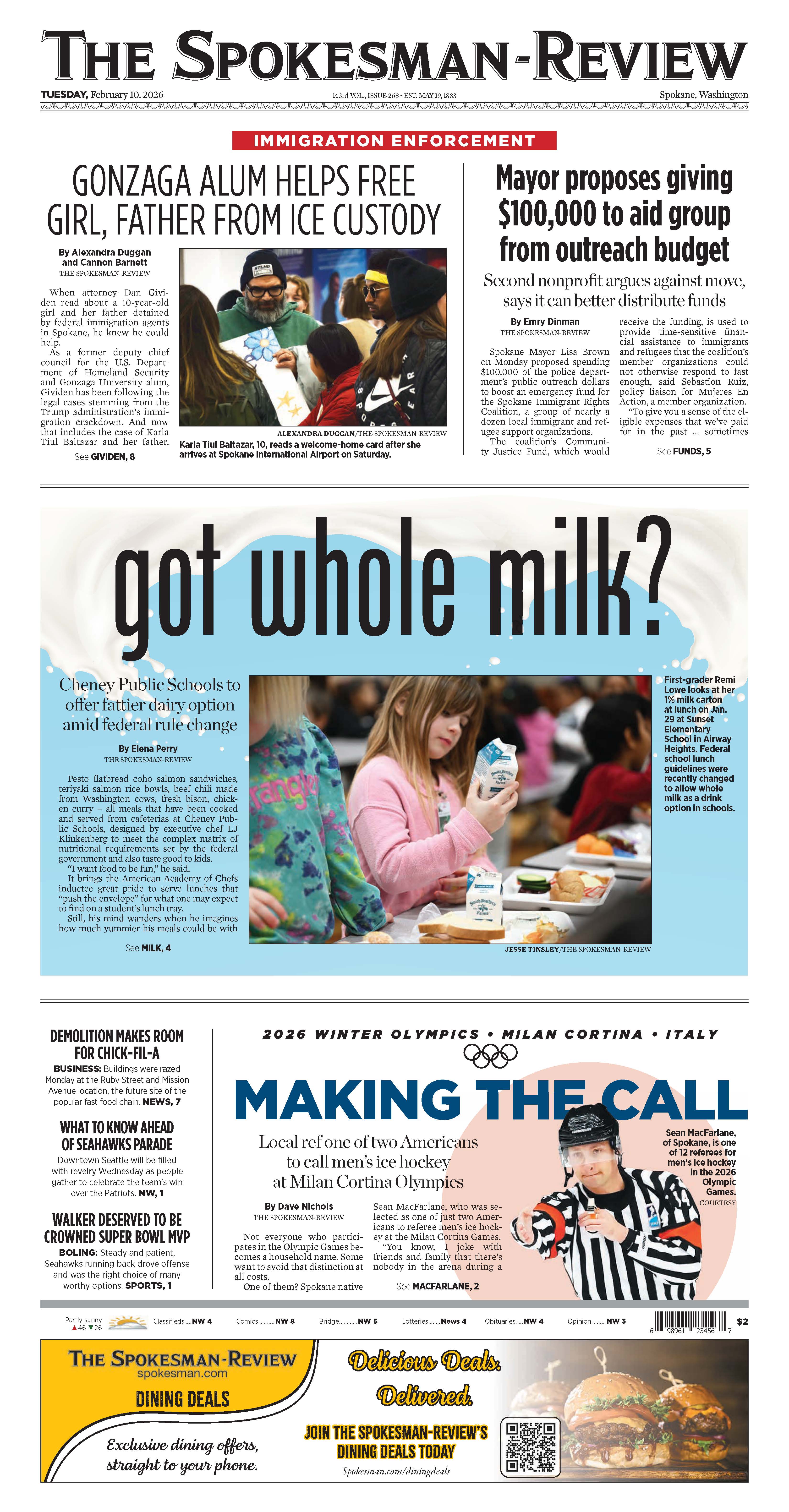 Frontpage for 2026-02-10