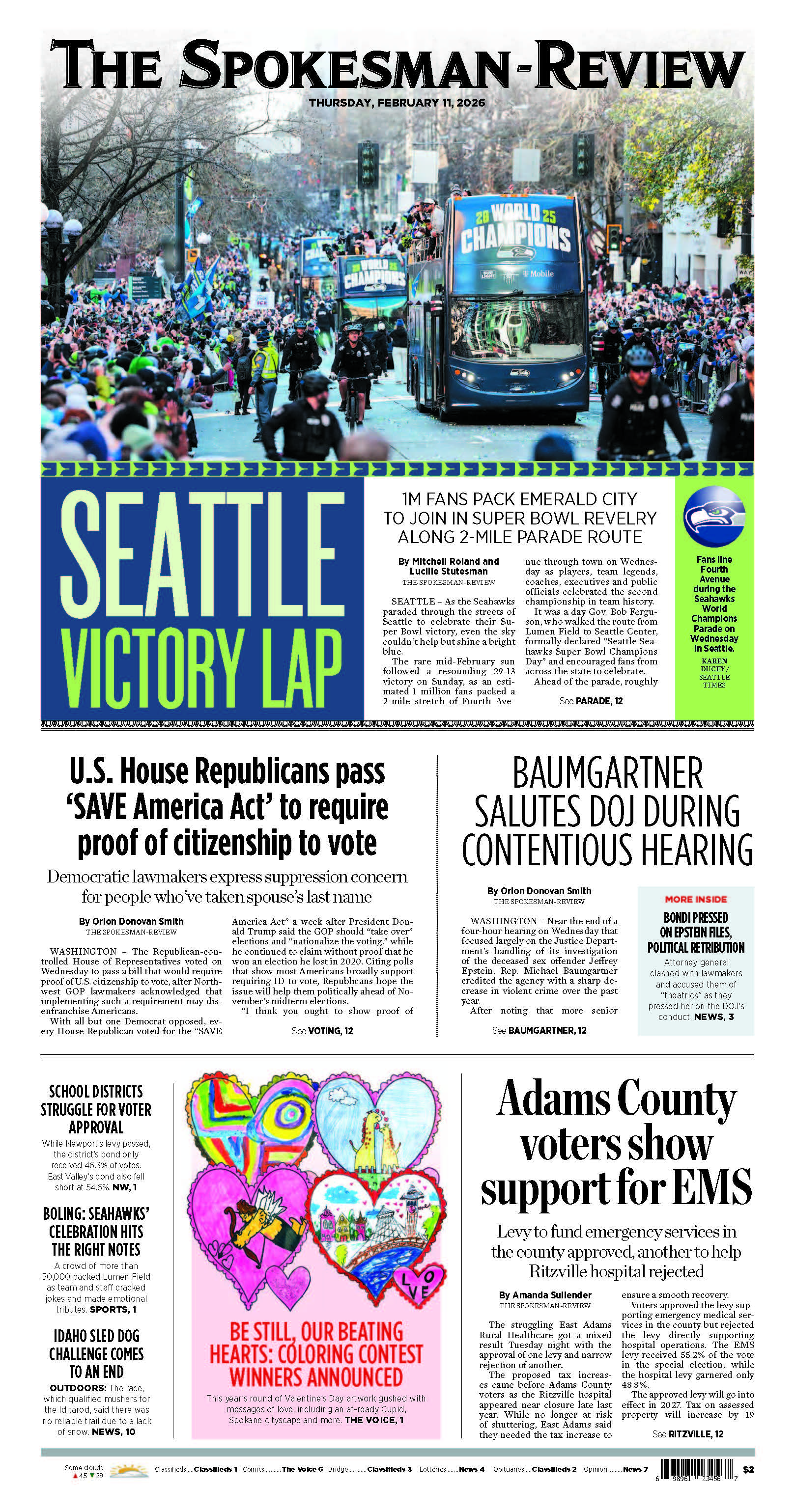 Frontpage for 2026-02-12