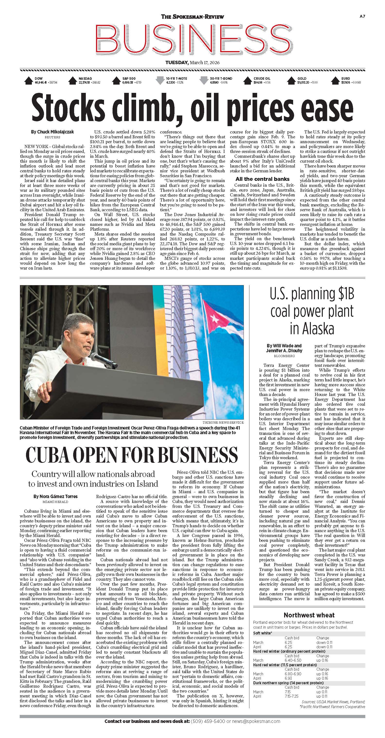 Frontpage for 2026-03-17