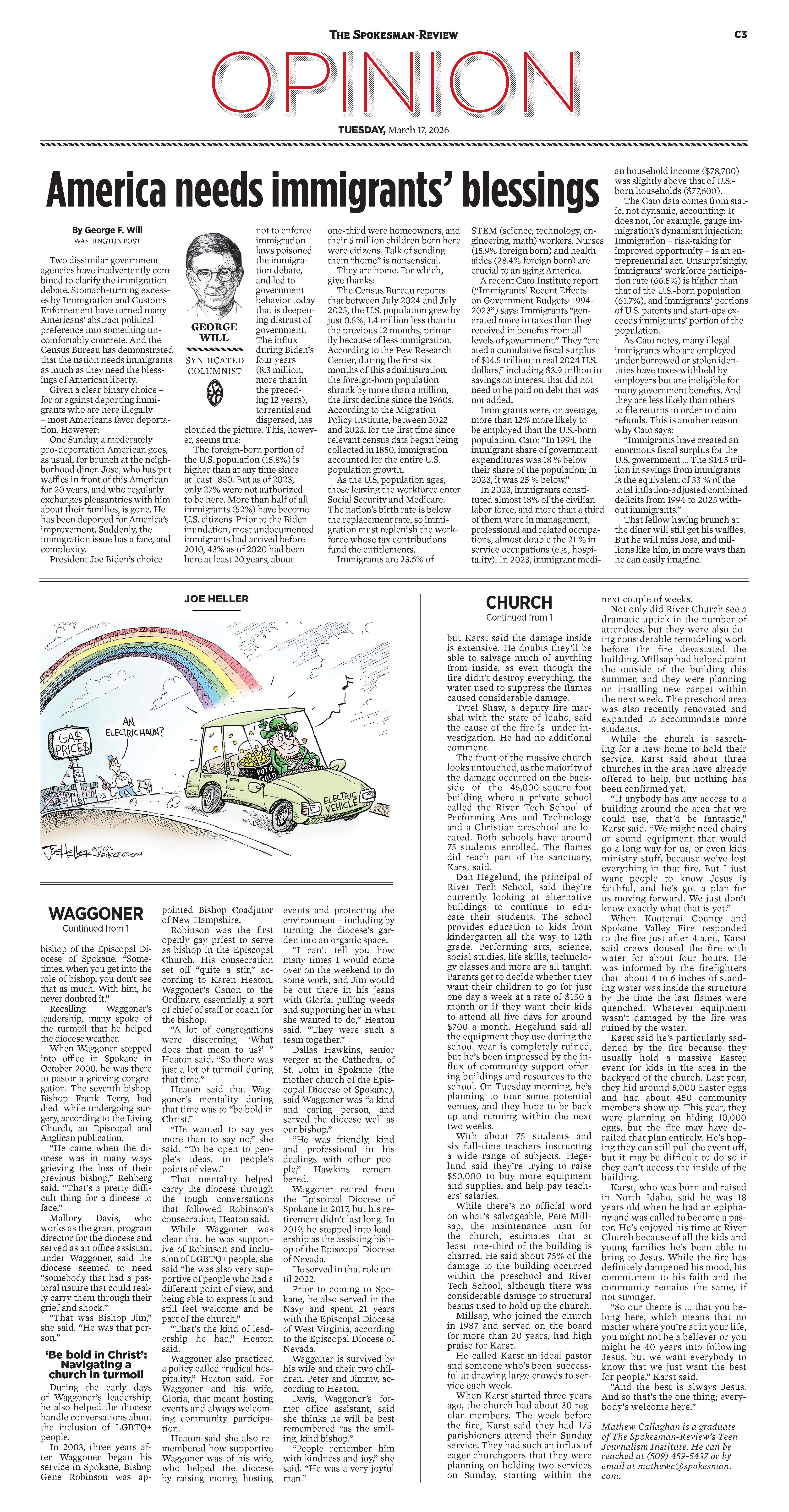 Frontpage for 2026-03-17