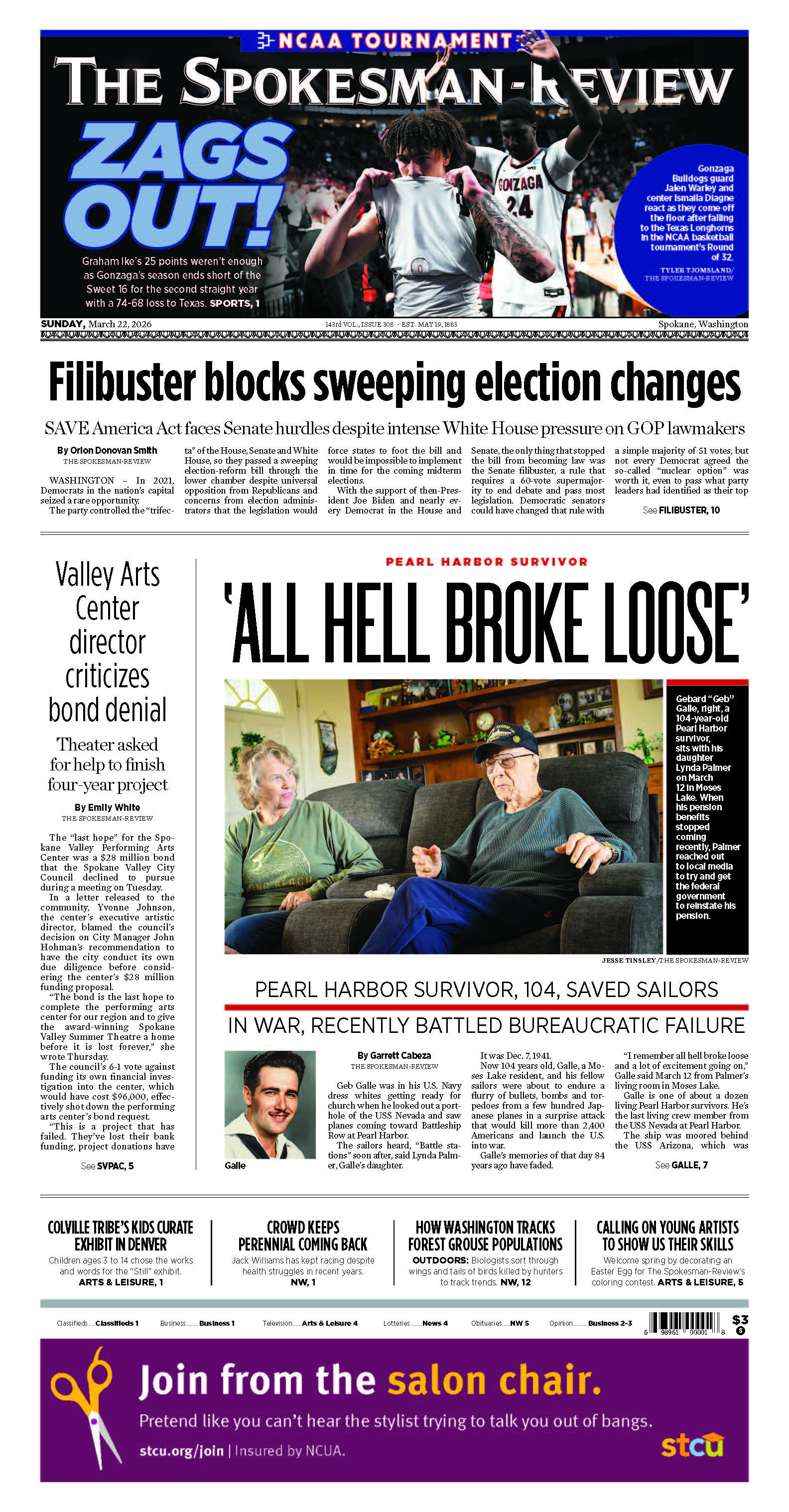 Frontpage for 2026-03-22